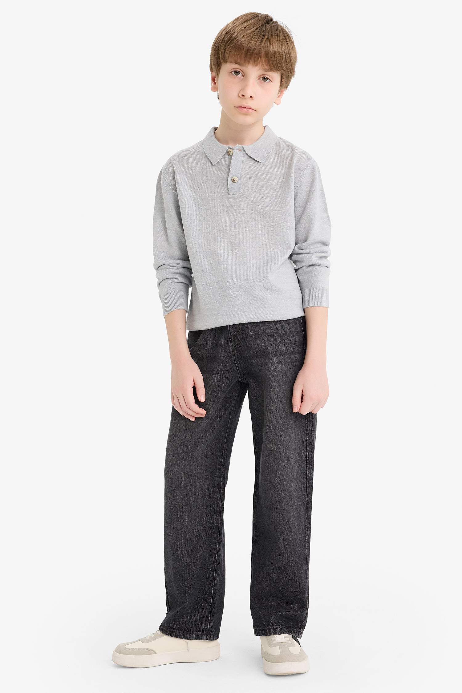 Erkek Çocuk Okul Polo Yaka Kazak