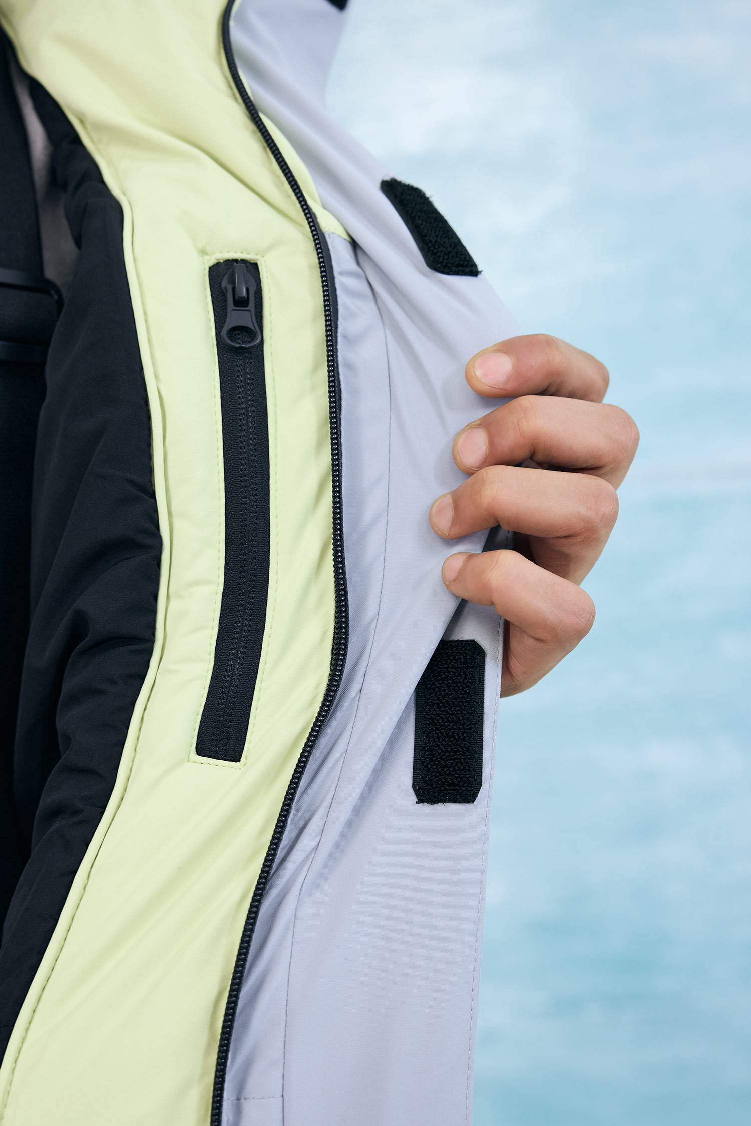 Лыжная куртка Defactofit водостойкая Regular Fit с капюшоном и молнией