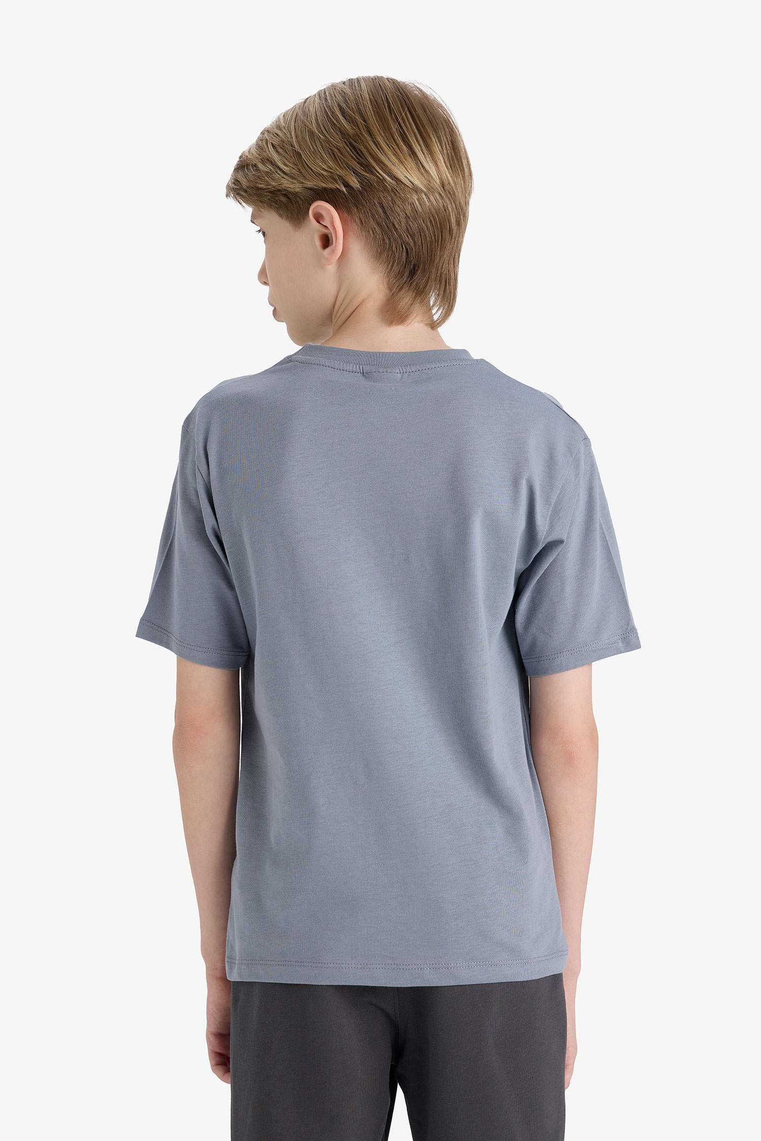 تيشيرت ولادي نص ردن مطبوع قصة عادية