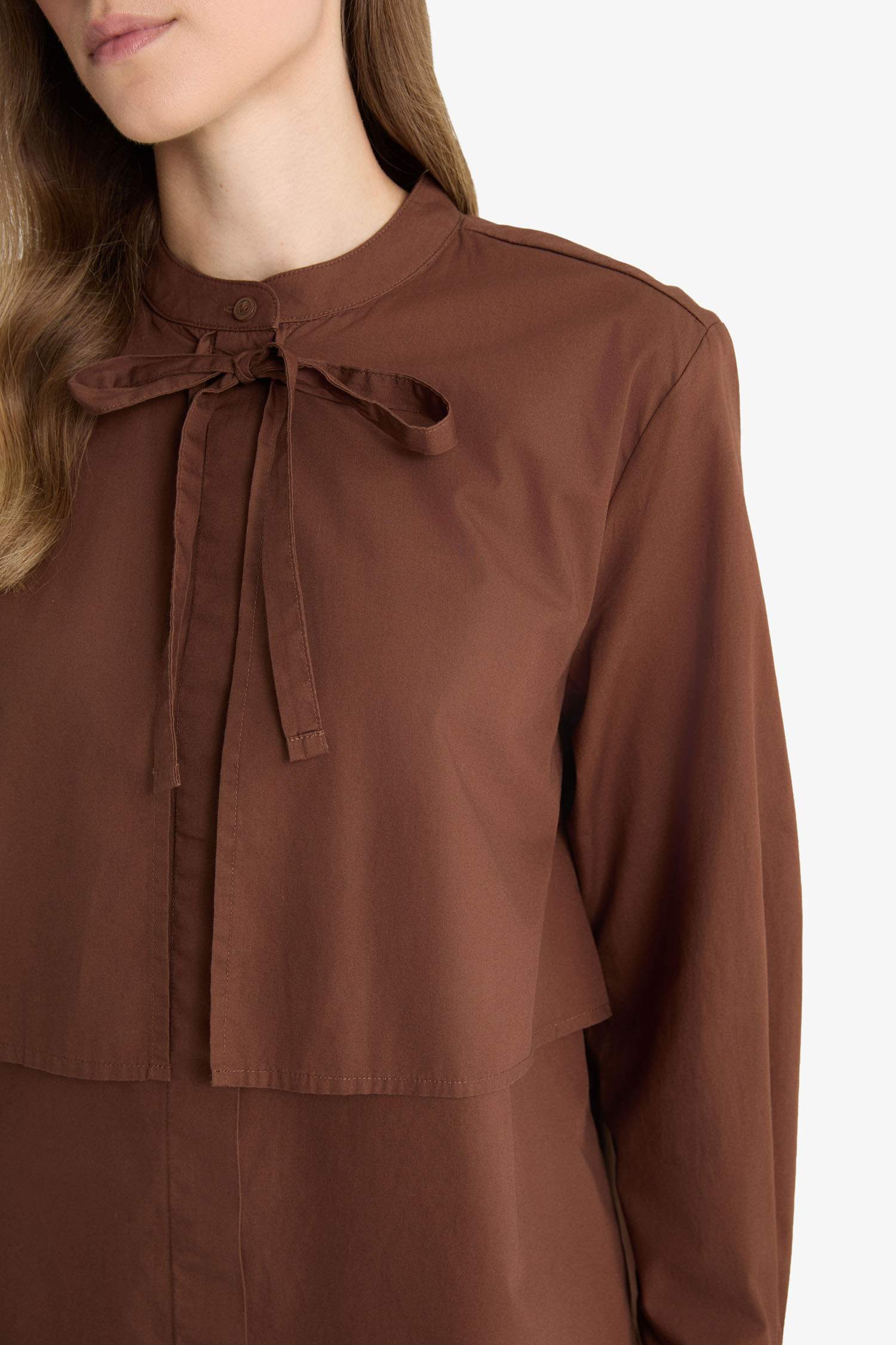 Relax Fit Poplin Uzun Kollu Tunik