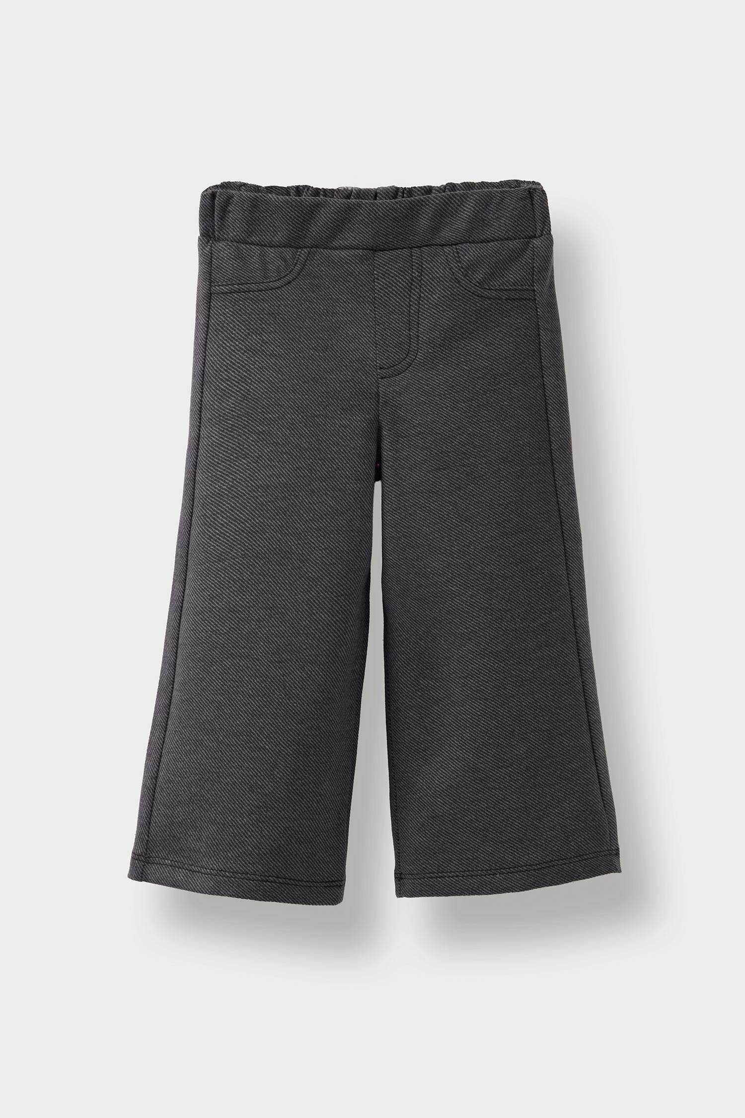 Pantalon effet jean à jambes larges pour bébé fille