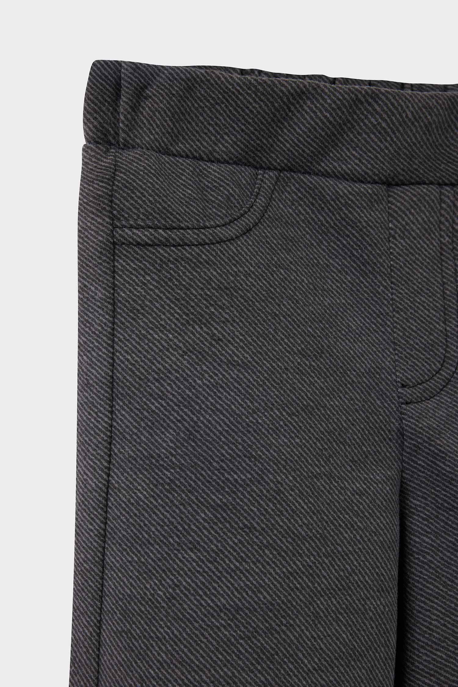 Pantalon effet jean à jambes larges pour bébé fille
