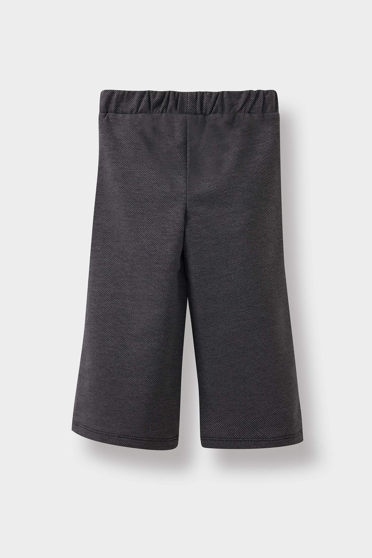 Pantalon effet jean à jambes larges pour bébé fille