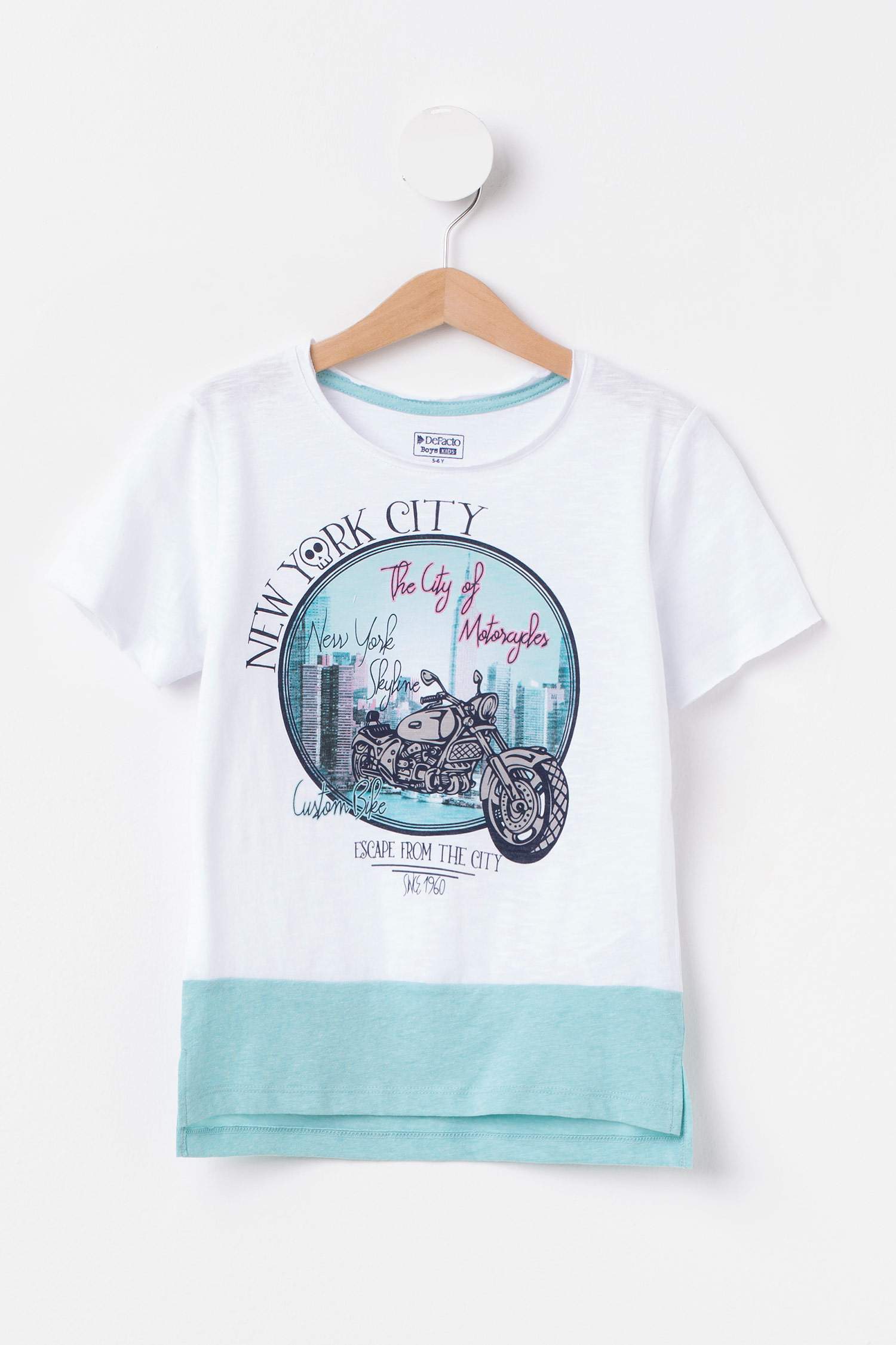 Defacto Baskılı Erkek Çocuk T-shirt. 1