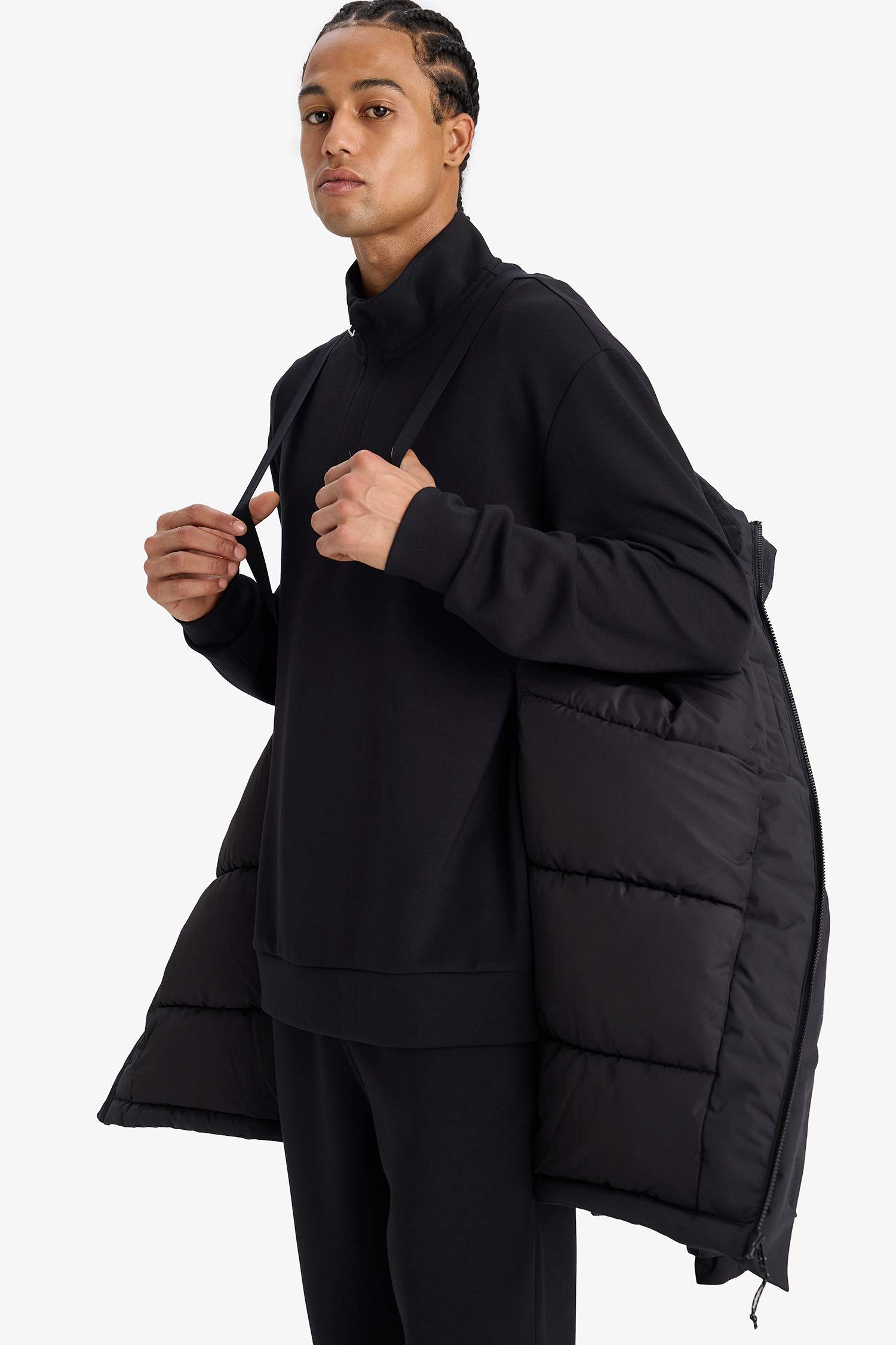 Ветровка Defactofit водостойкая Regular Fit с капюшоном, молнией и защитой от ветра