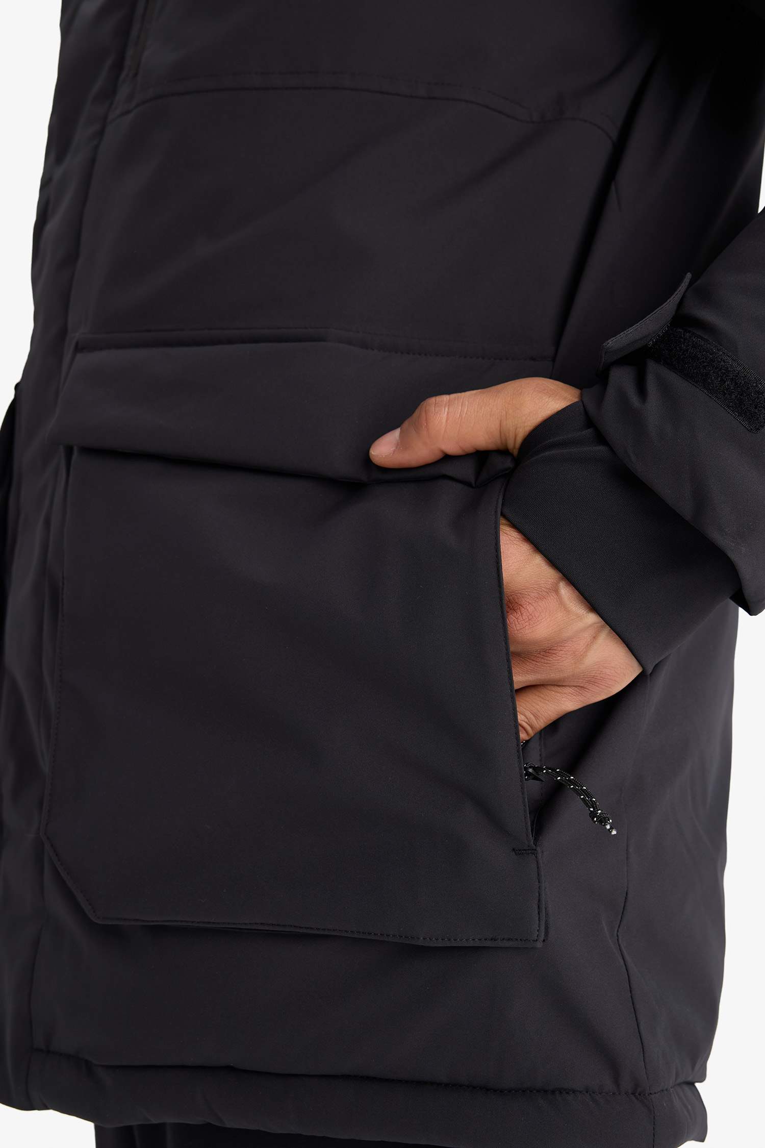 Ветровка Defactofit водостойкая Regular Fit с капюшоном, молнией и защитой от ветра