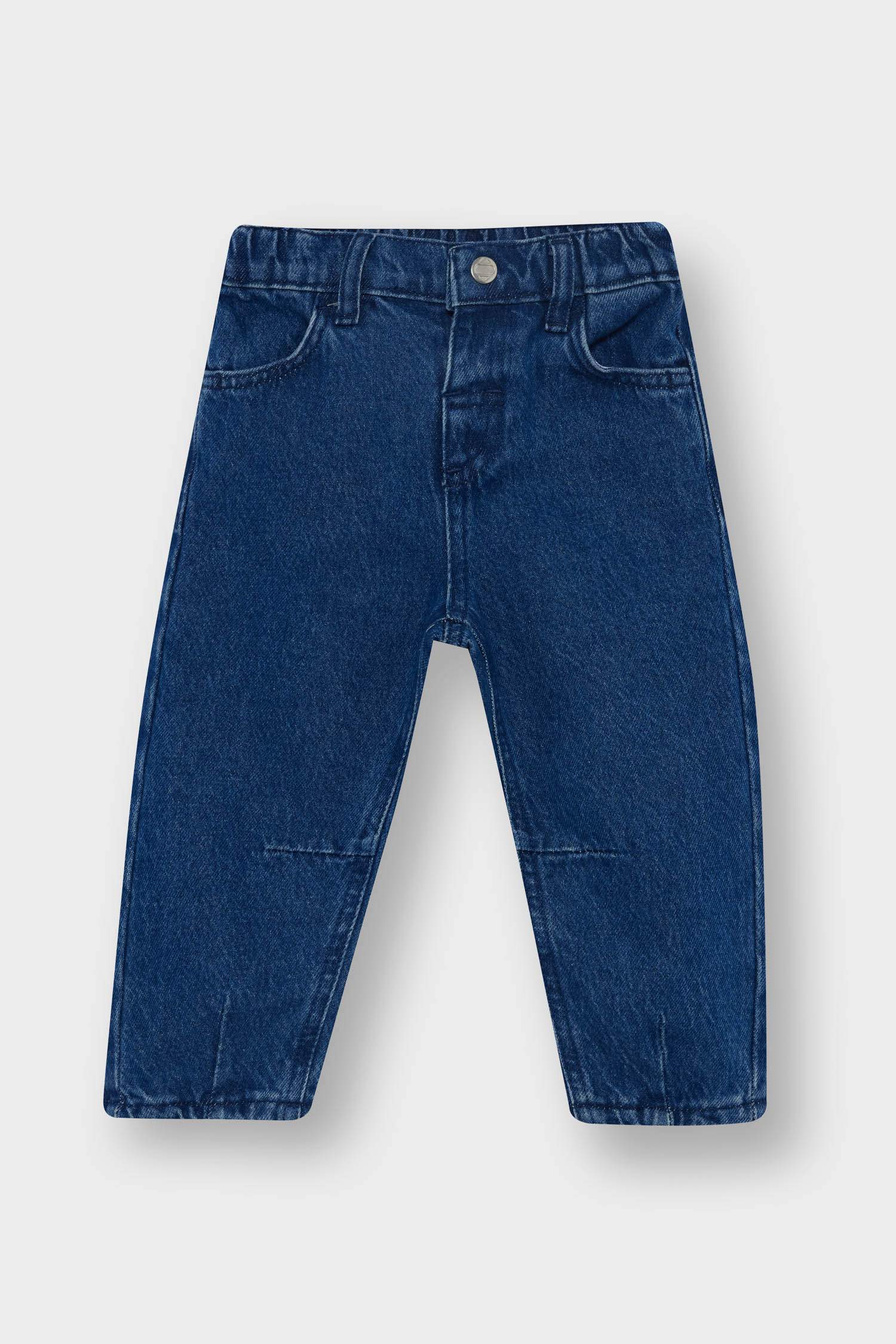 Baby Boy Regular Fit Elastic Waist Denim Trousers