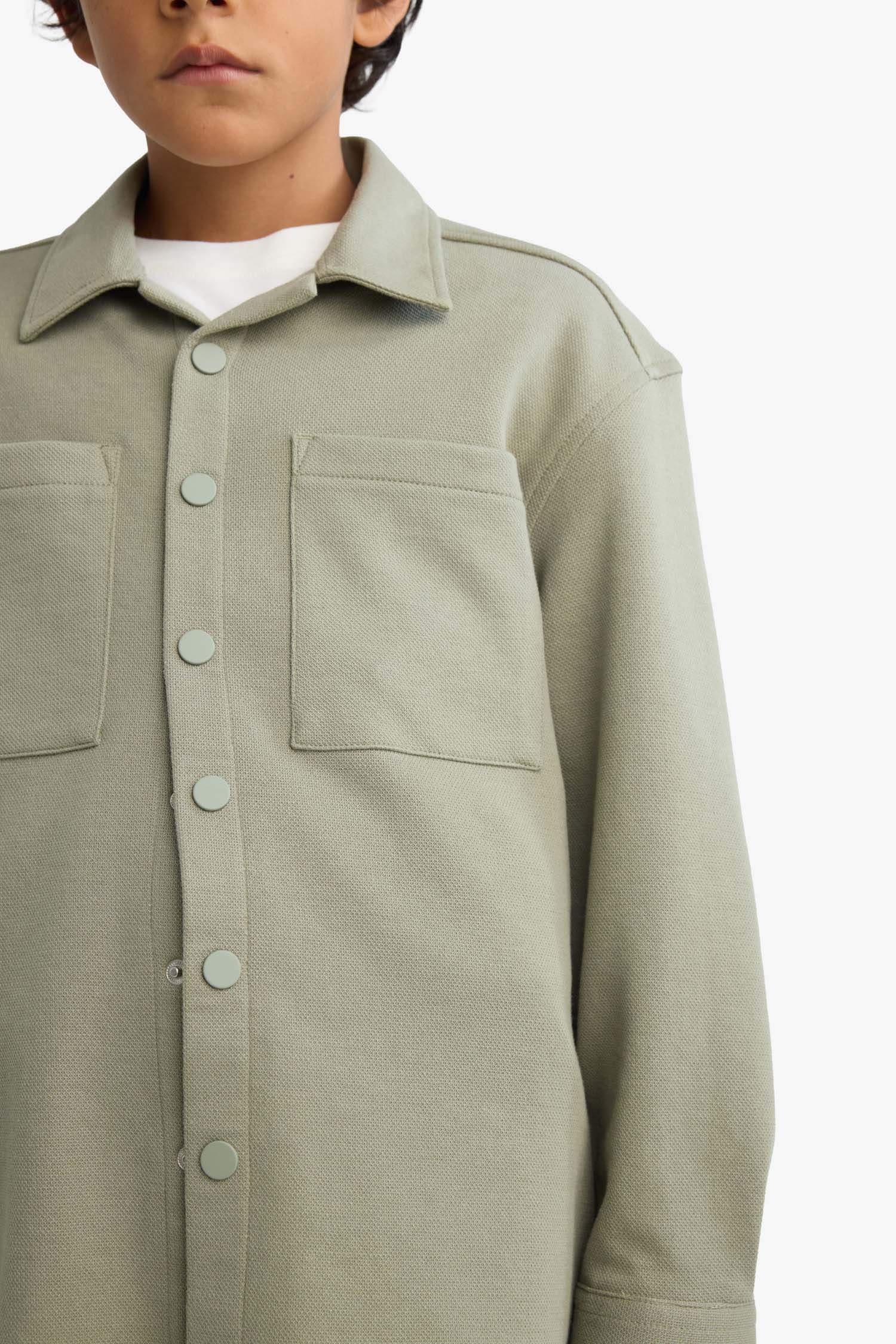 قميص بولو اولادي كم طويل اوفر سايز