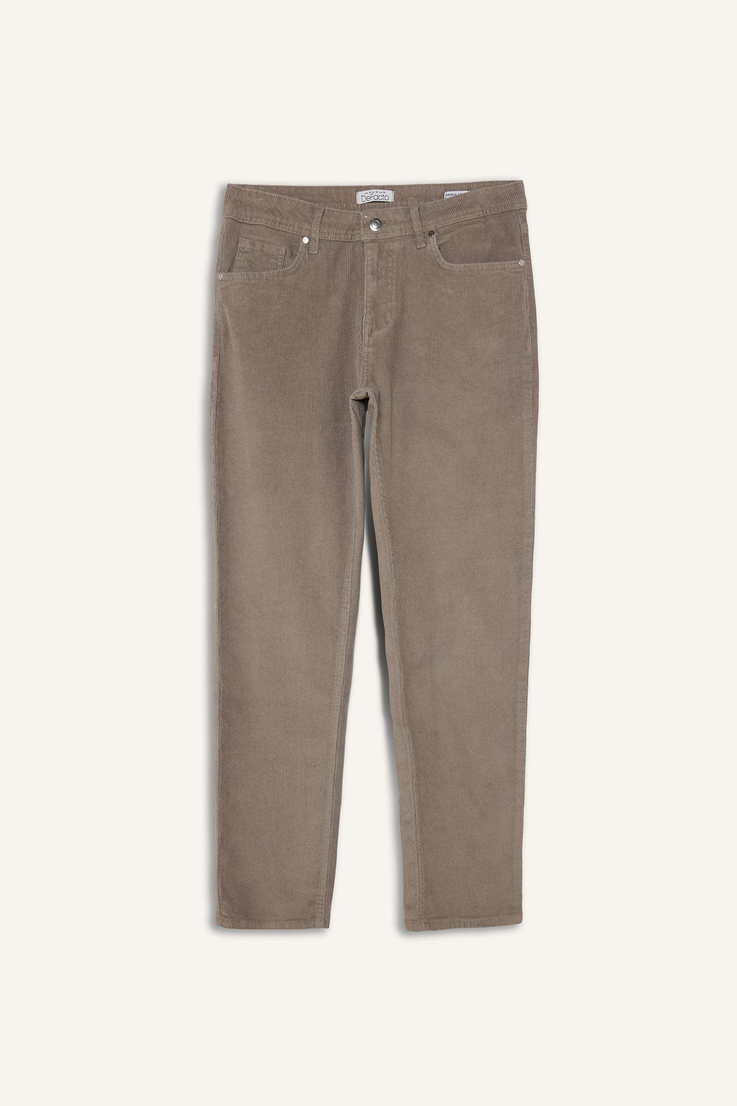 Pantalon en velours côtelé Coupe régulière