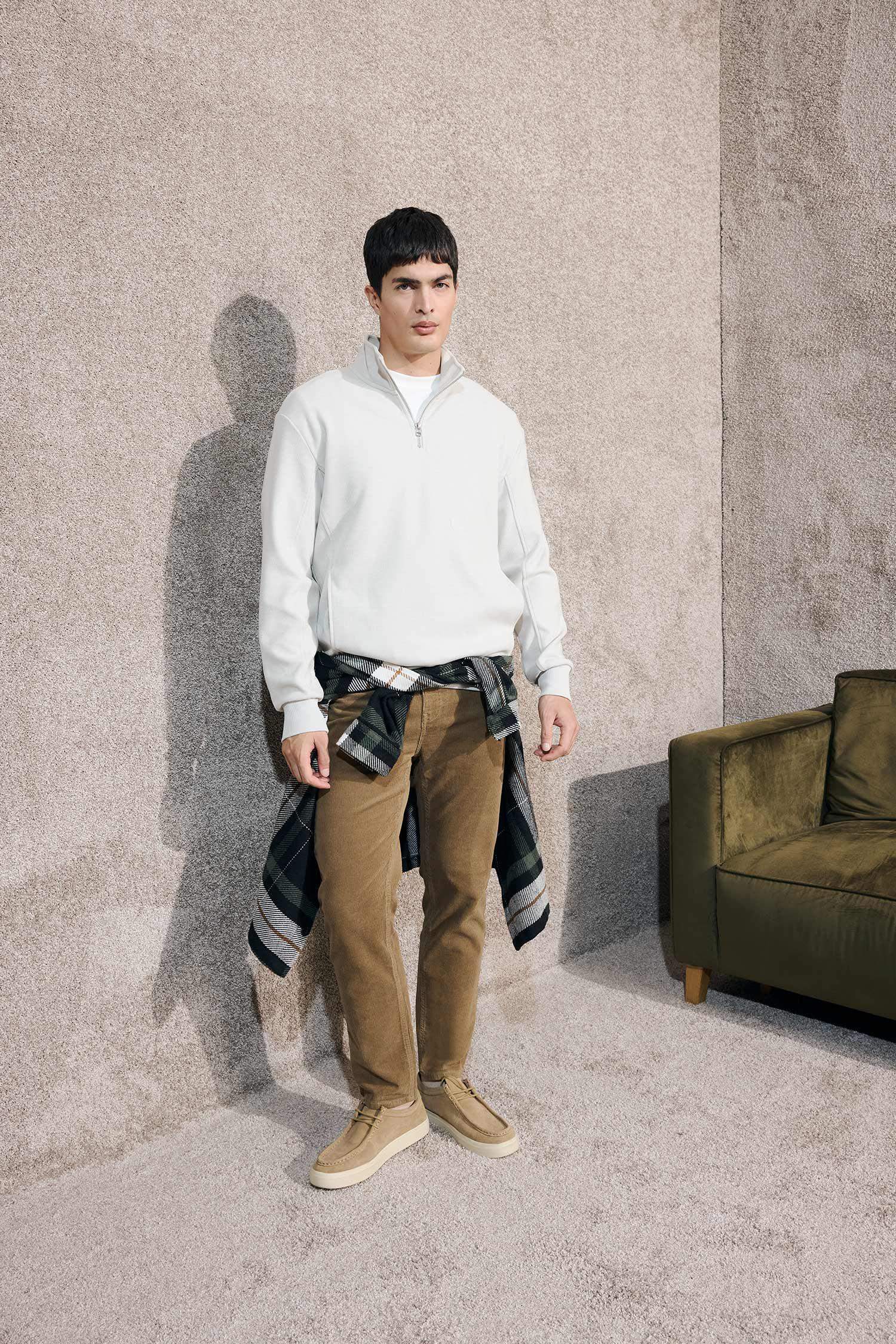 Regular Fit Velvet Trousers