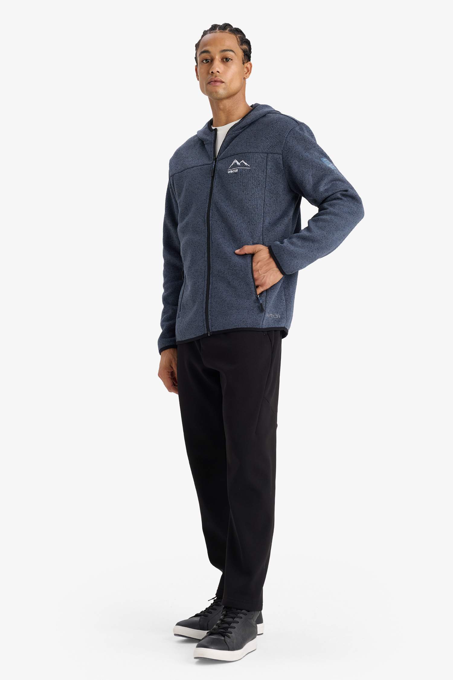DeFactoFit Standard Fit Soft Lining Fleece Cardigan