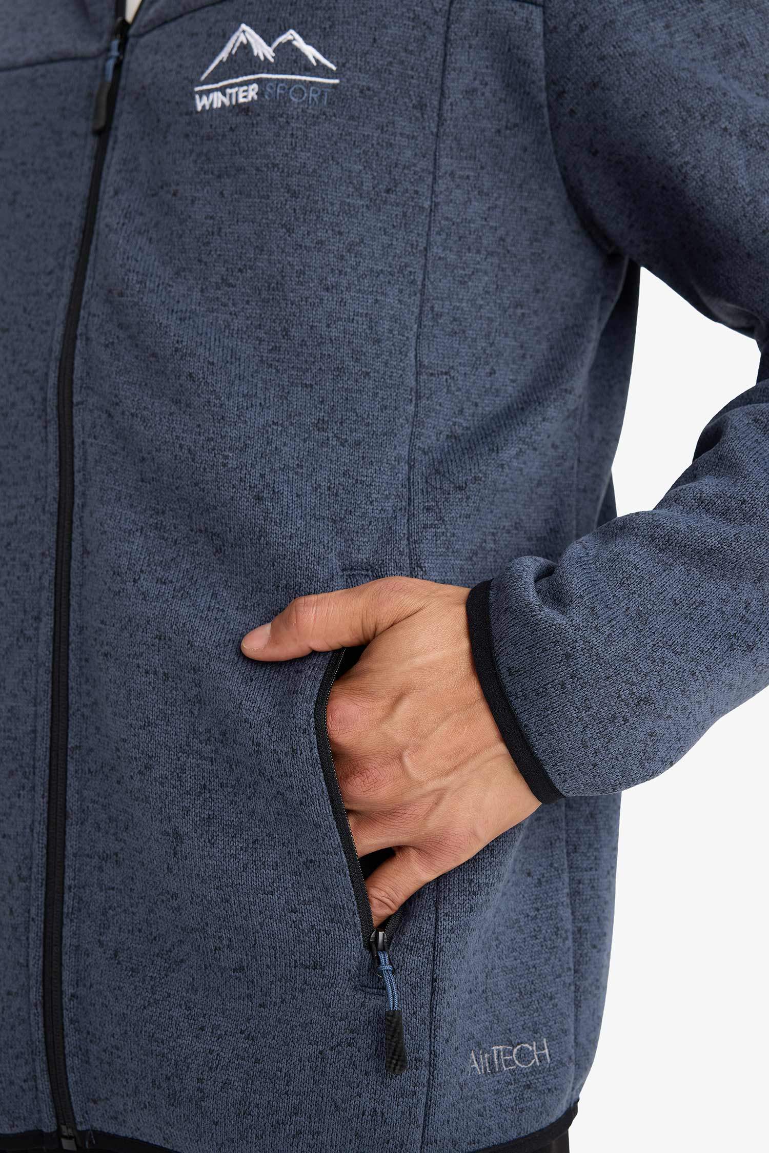 DeFactoFit Standard Fit Soft Lining Fleece Cardigan