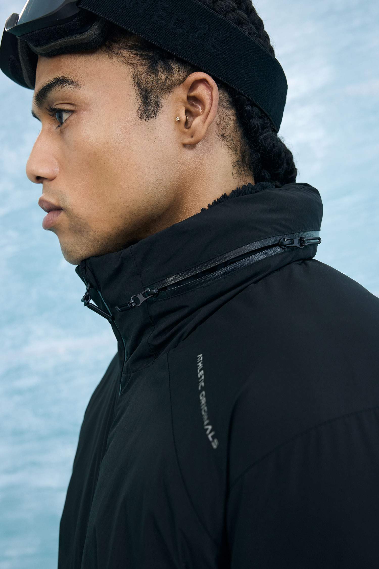 كارديجان قطيفة أوفر سايز بياقة عالية ببطانة ناعمة