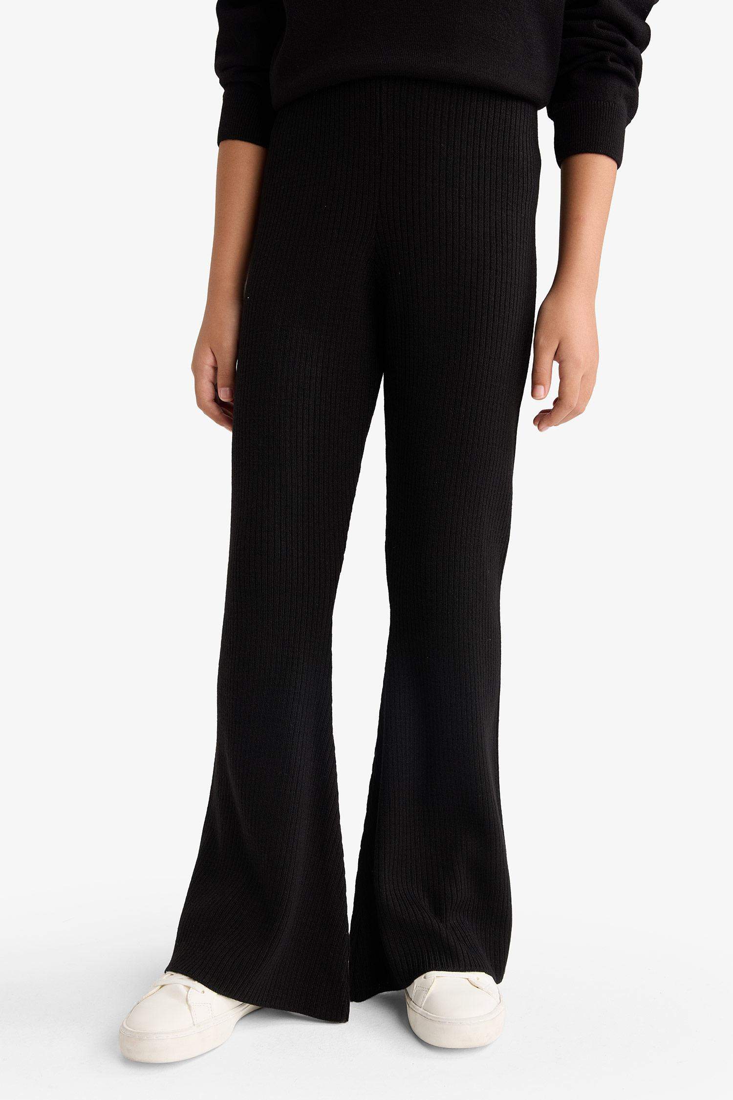 Girl Elastic Waist Flare Fit Trousers