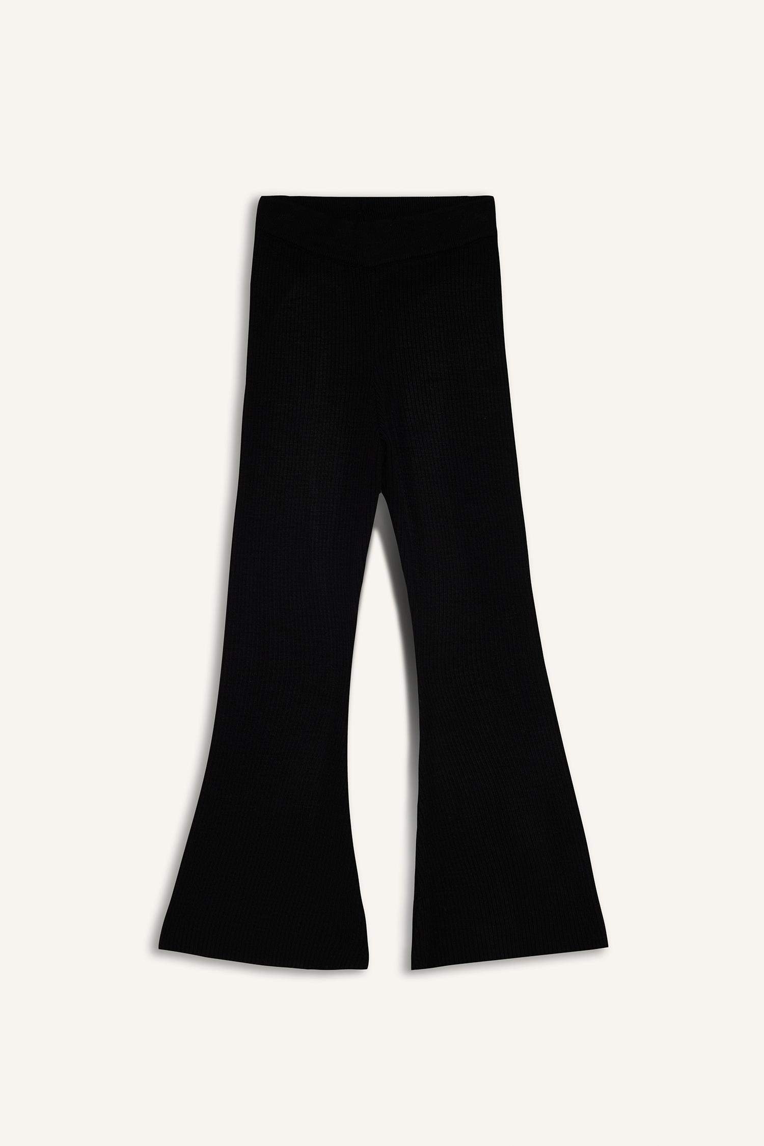 Girl Elastic Waist Flare Fit Trousers