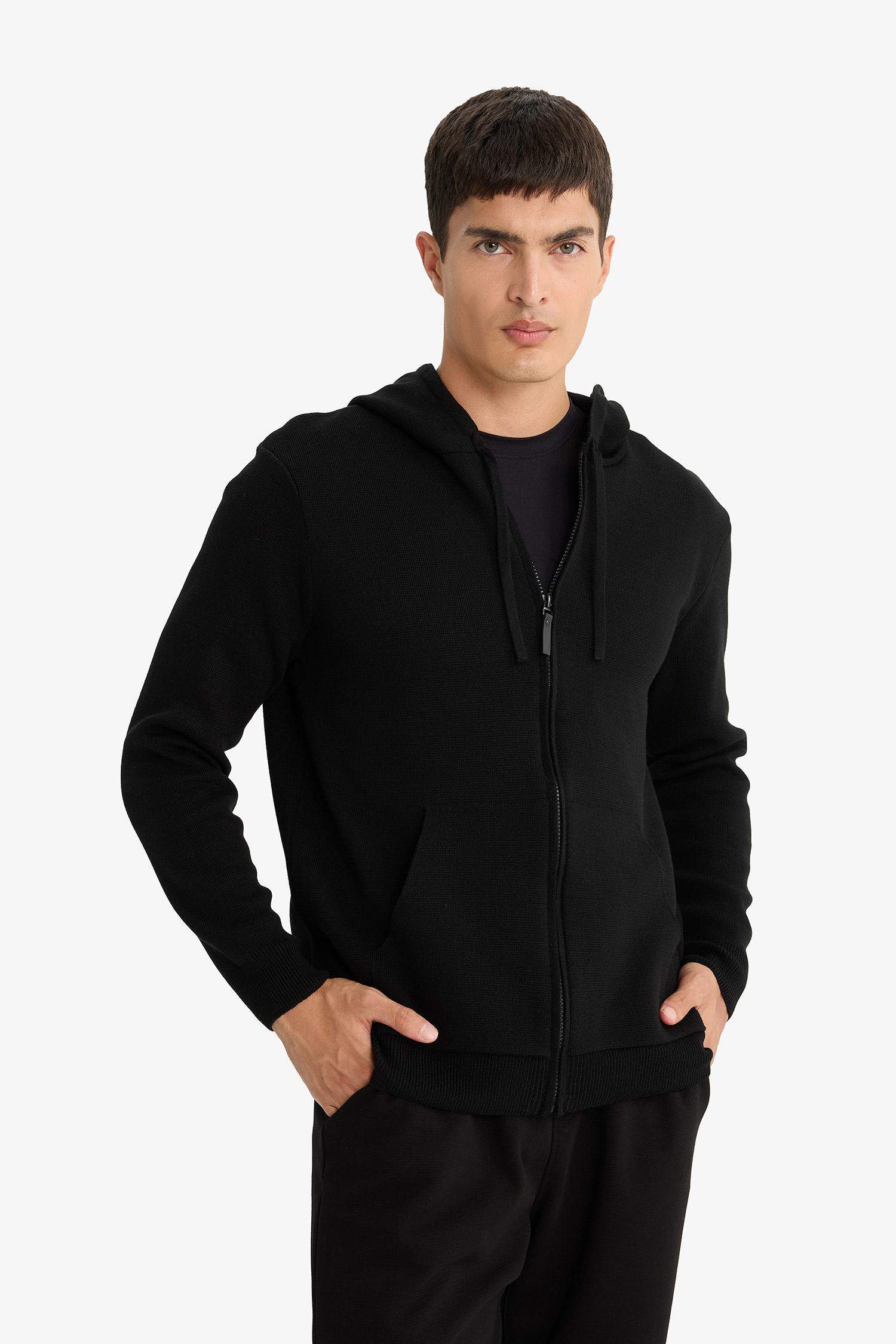 Relax Fit Hooded Knitwear Cardigan