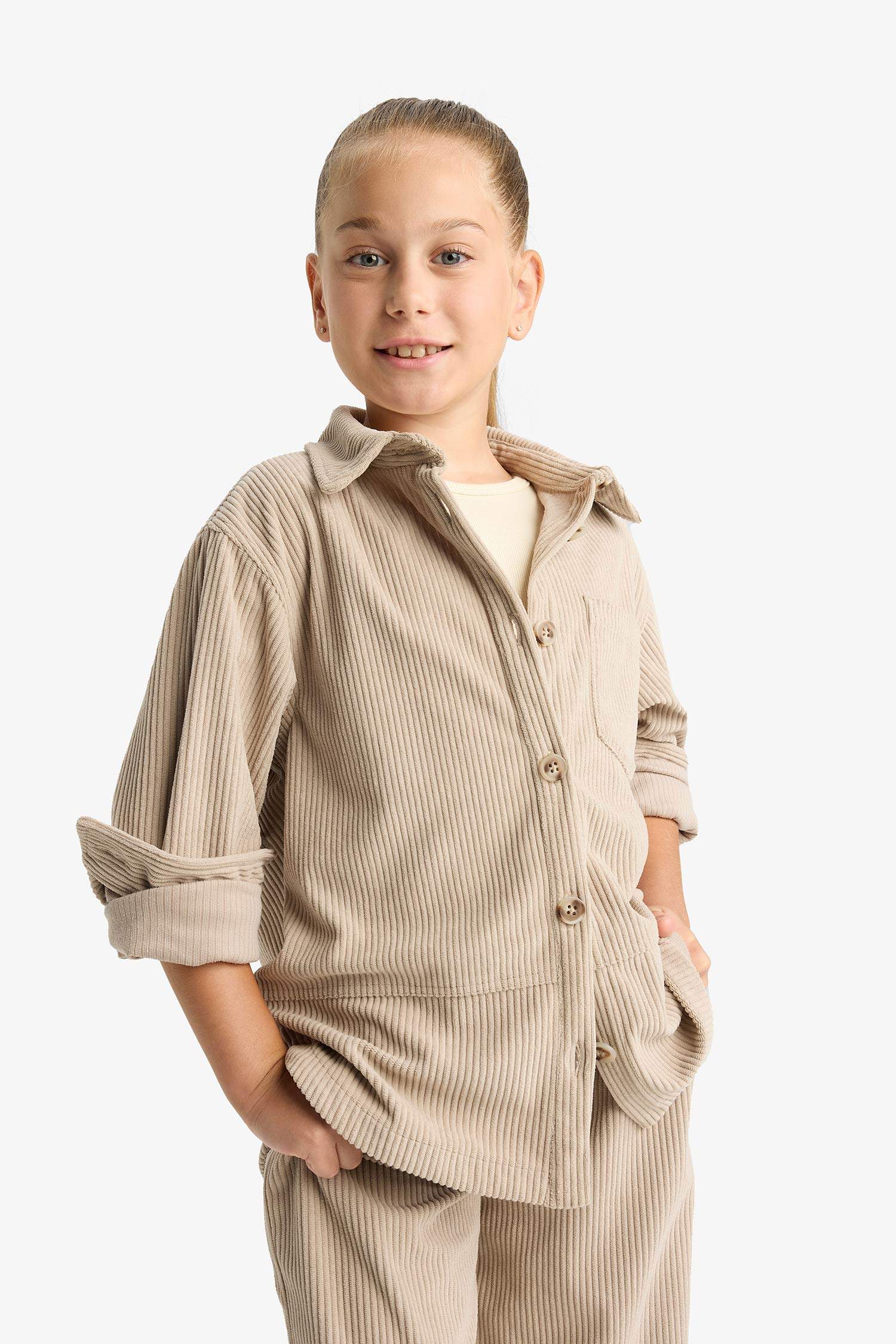 Kız Çocuk Uzun Kollu Gömlek