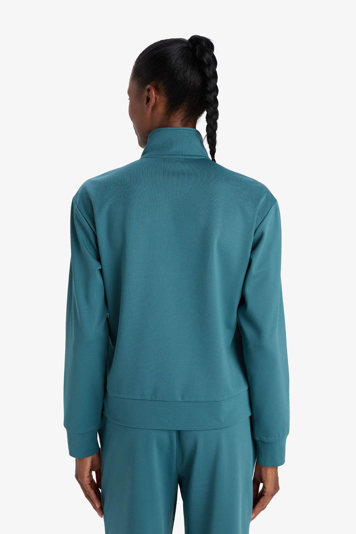 DeFactoFit Slim Fit Dar Kesim Dik Yaka İçi Yumuşak Tüylü Fermuarlı Hırka 