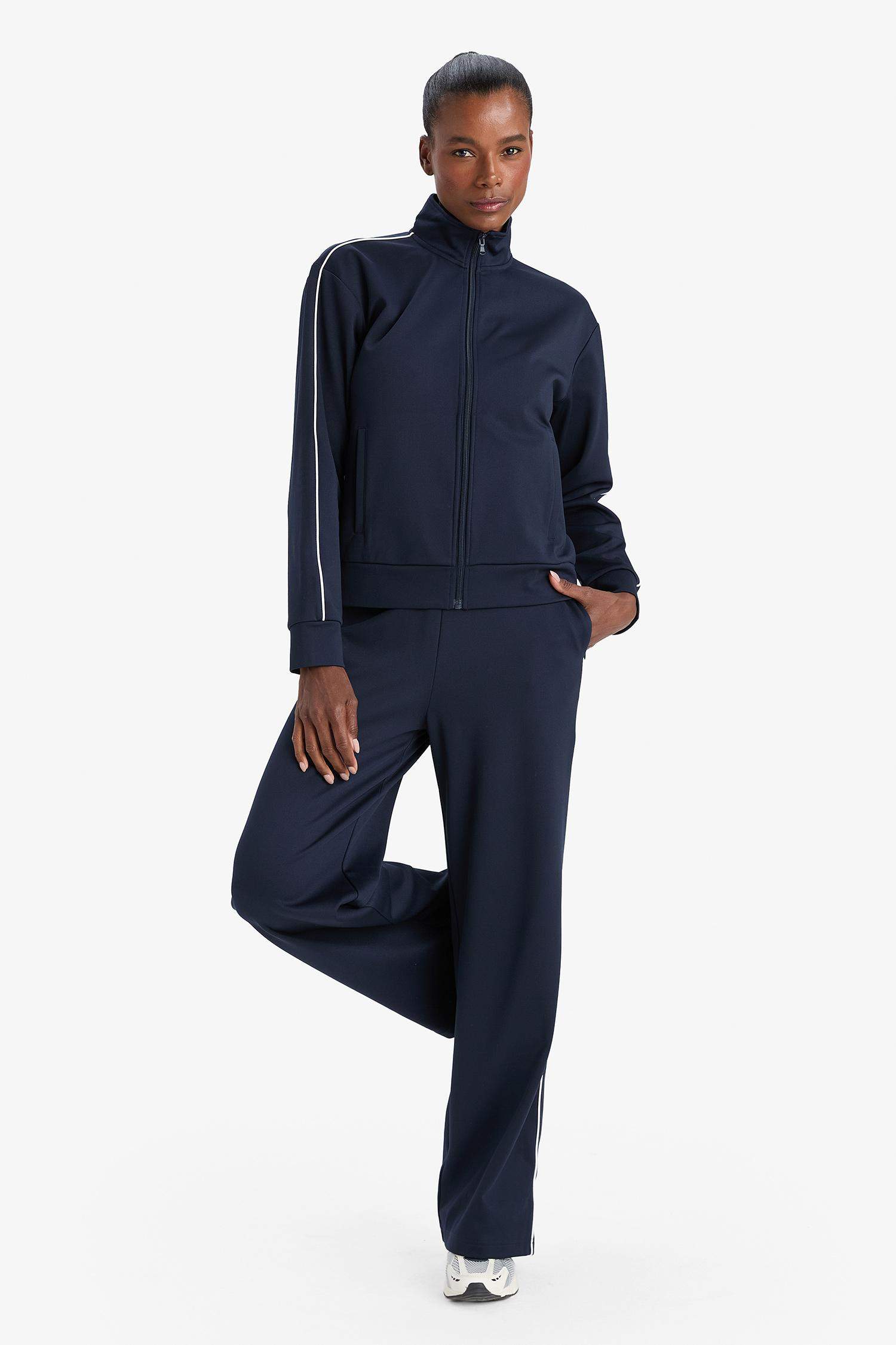 Спортивные брюки DeFactoFit Wide Leg с широкими штанинами, карманами, мягкой флисовой подкладкой