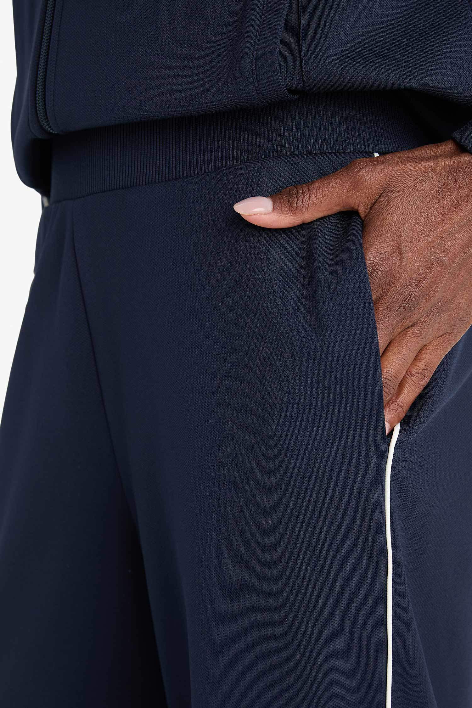 Спортивные брюки DeFactoFit Wide Leg с широкими штанинами, карманами, мягкой флисовой подкладкой