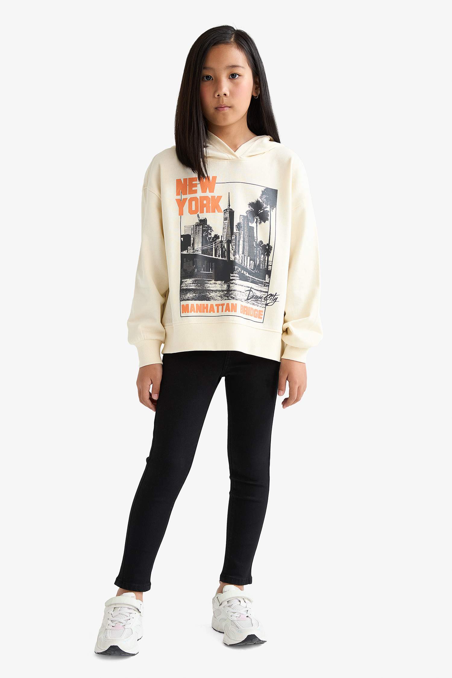 Sweat- Shirt Tissu Sweat Épais Coupe Oversize Col rond Imprimé Animalier