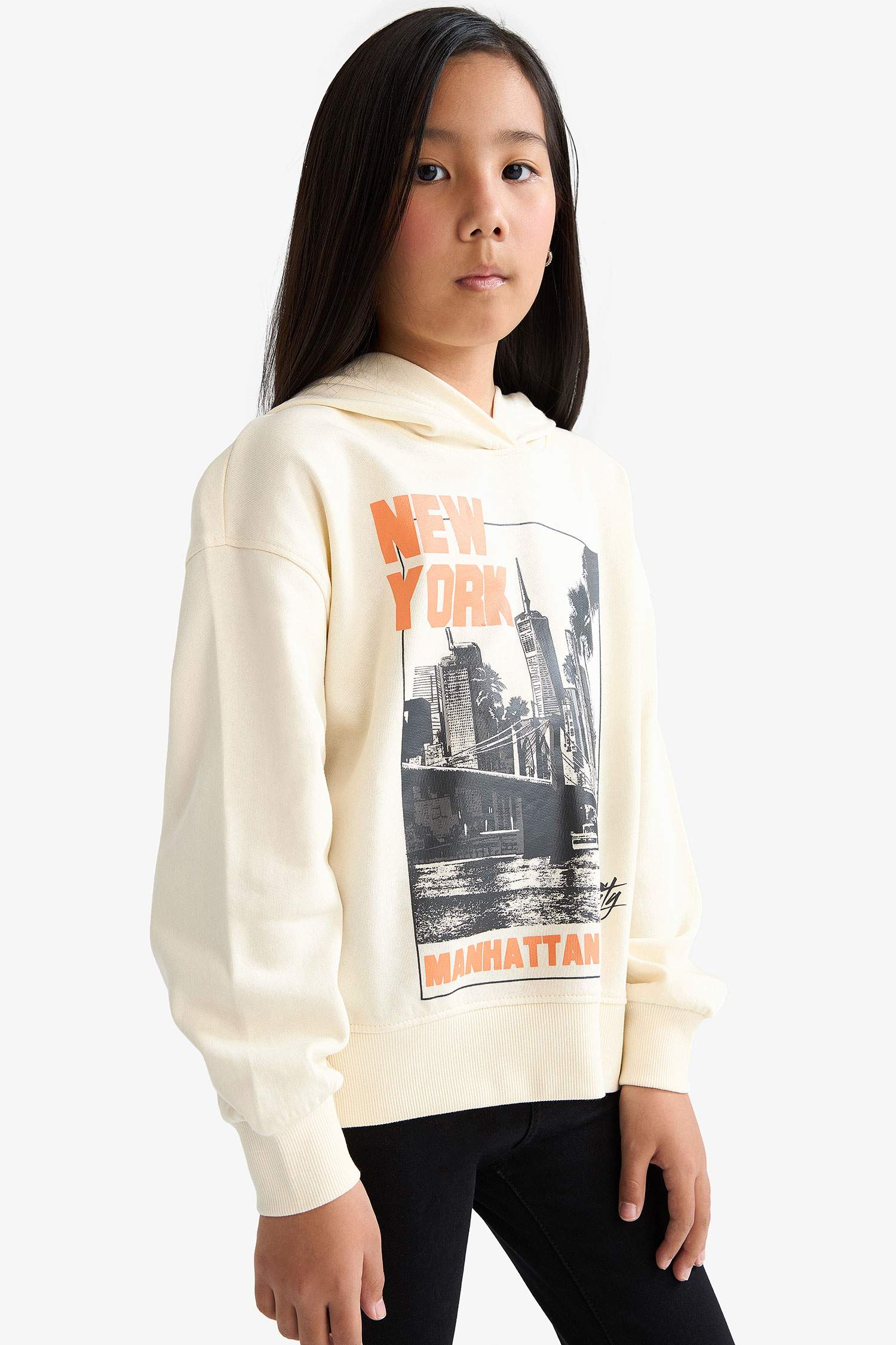 Sweat- Shirt Tissu Sweat Épais Coupe Oversize Col rond Imprimé Animalier