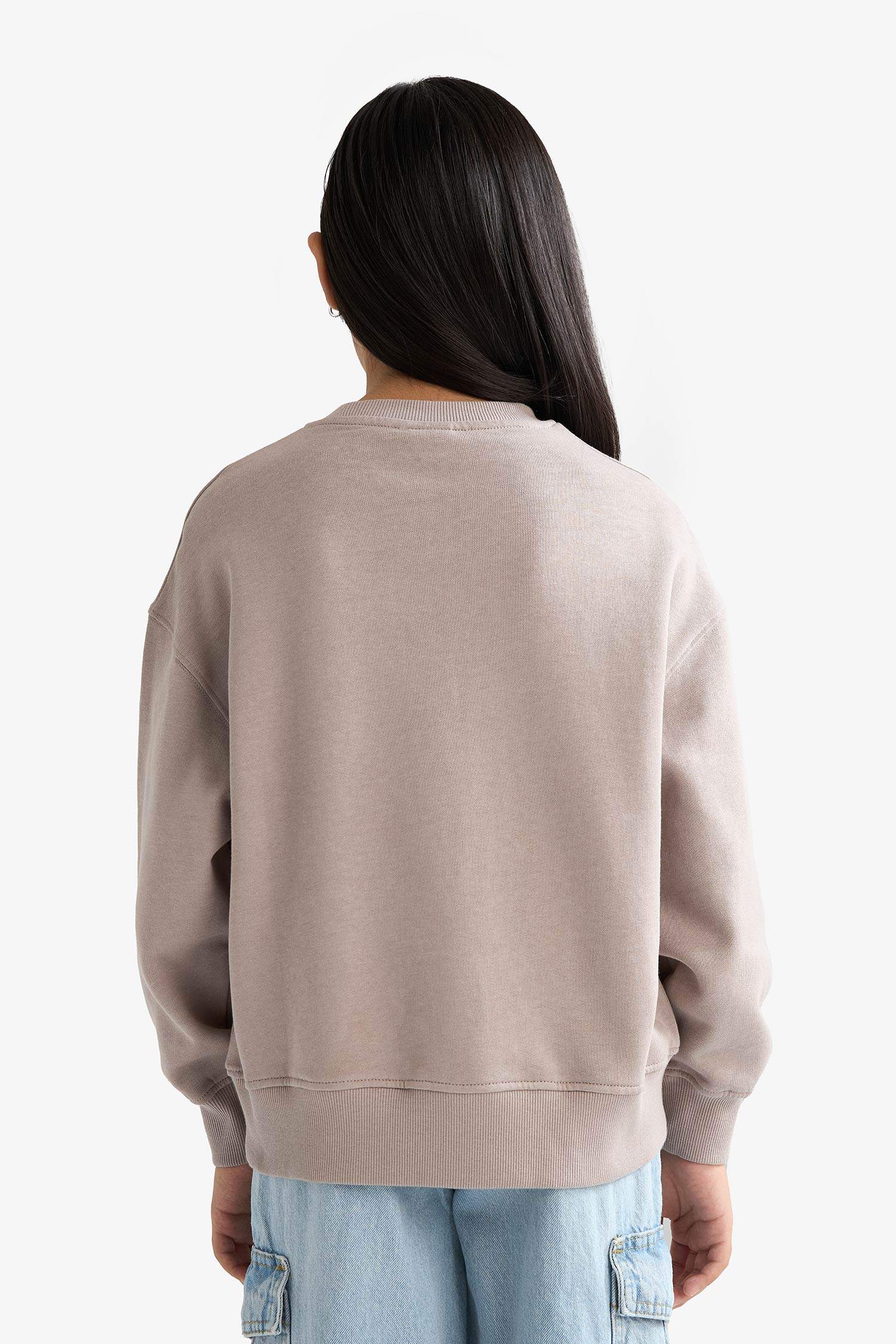 Қыздарға релакс пішімі Аниме дөңгелек жаға Свитер