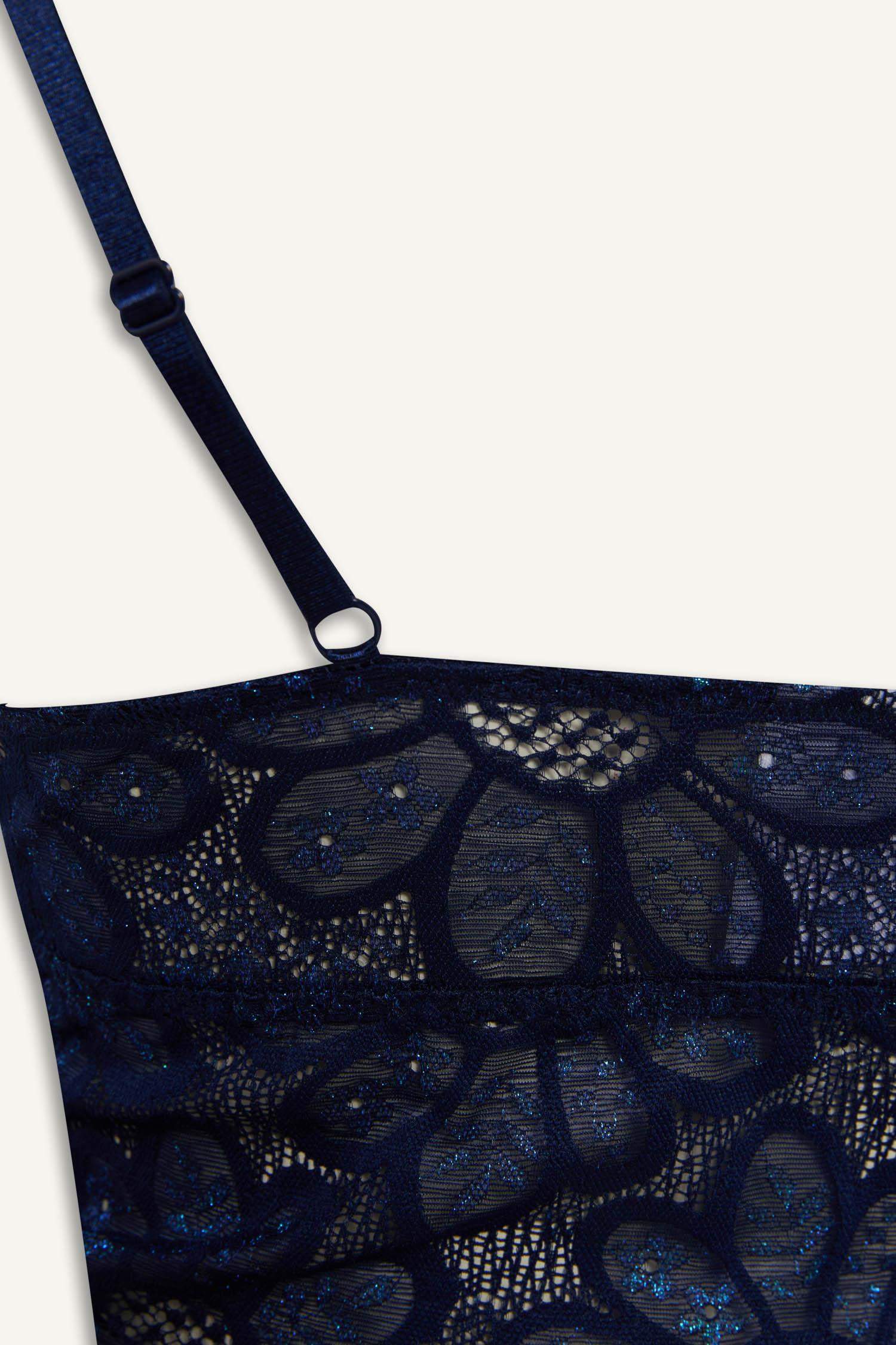 Dantelli Kapsız Pedsiz Balensiz Bralet