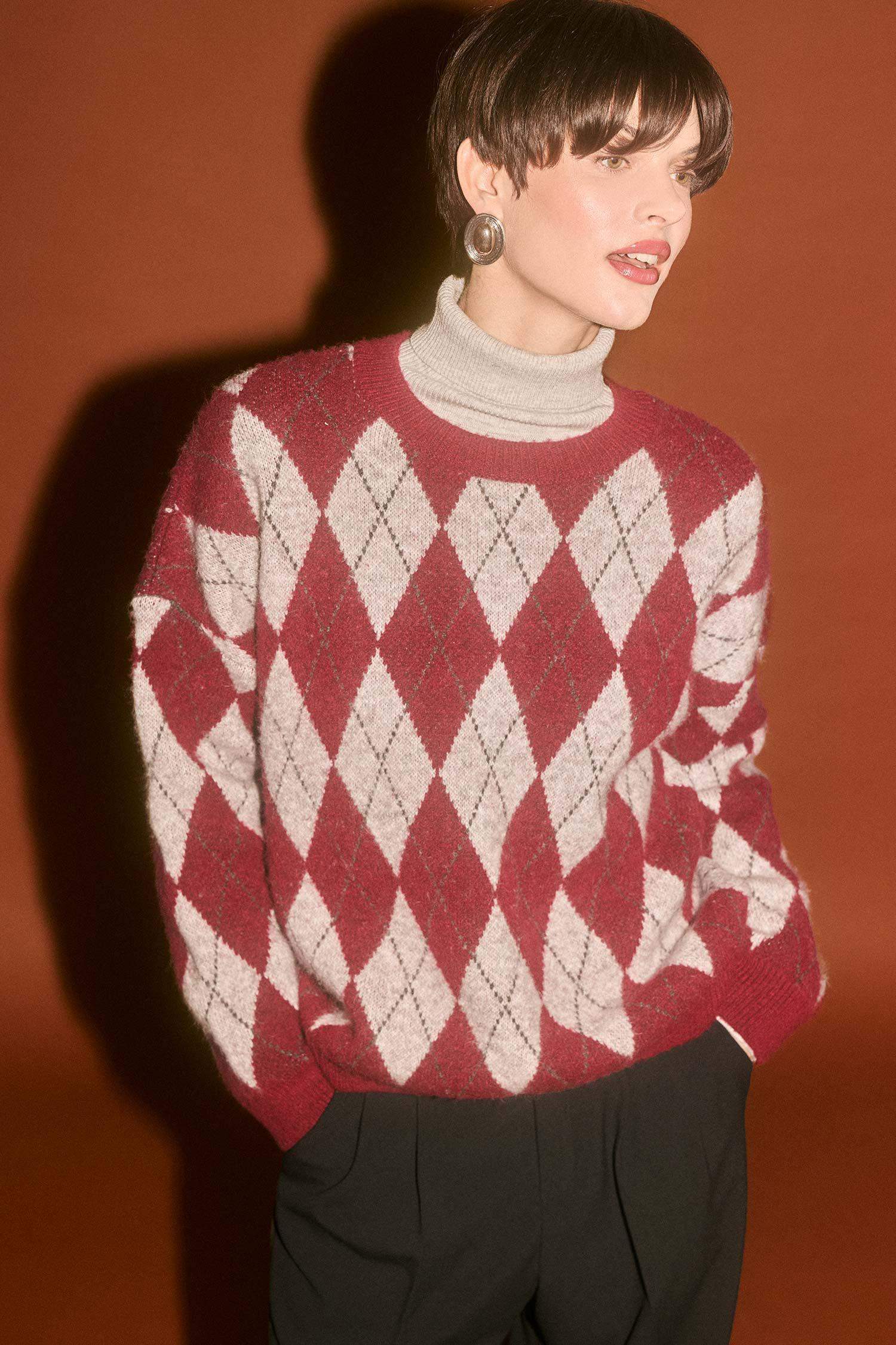 Relax Fit Crew Neck Knitwear Pullover