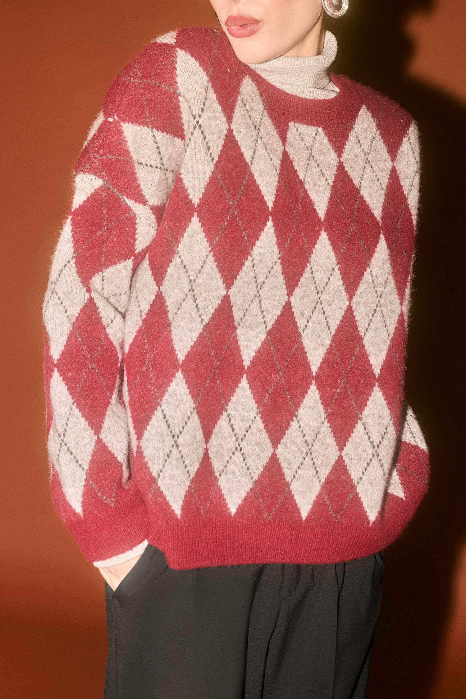 Relax Fit Crew Neck Knitwear Pullover