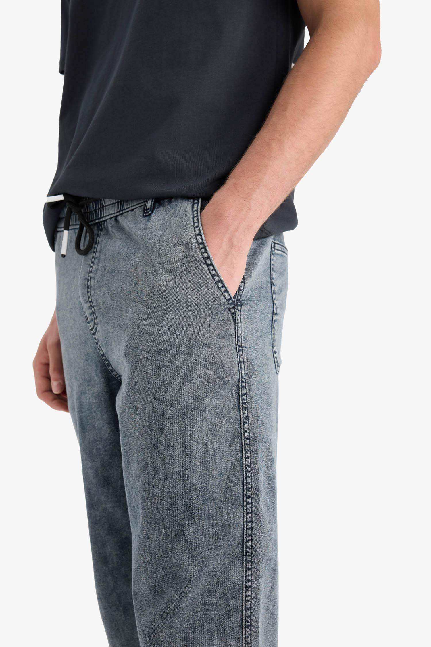 Летние джинсы Wide Leg с эластичной талией и широкими штанинами, с ледяной стиркой