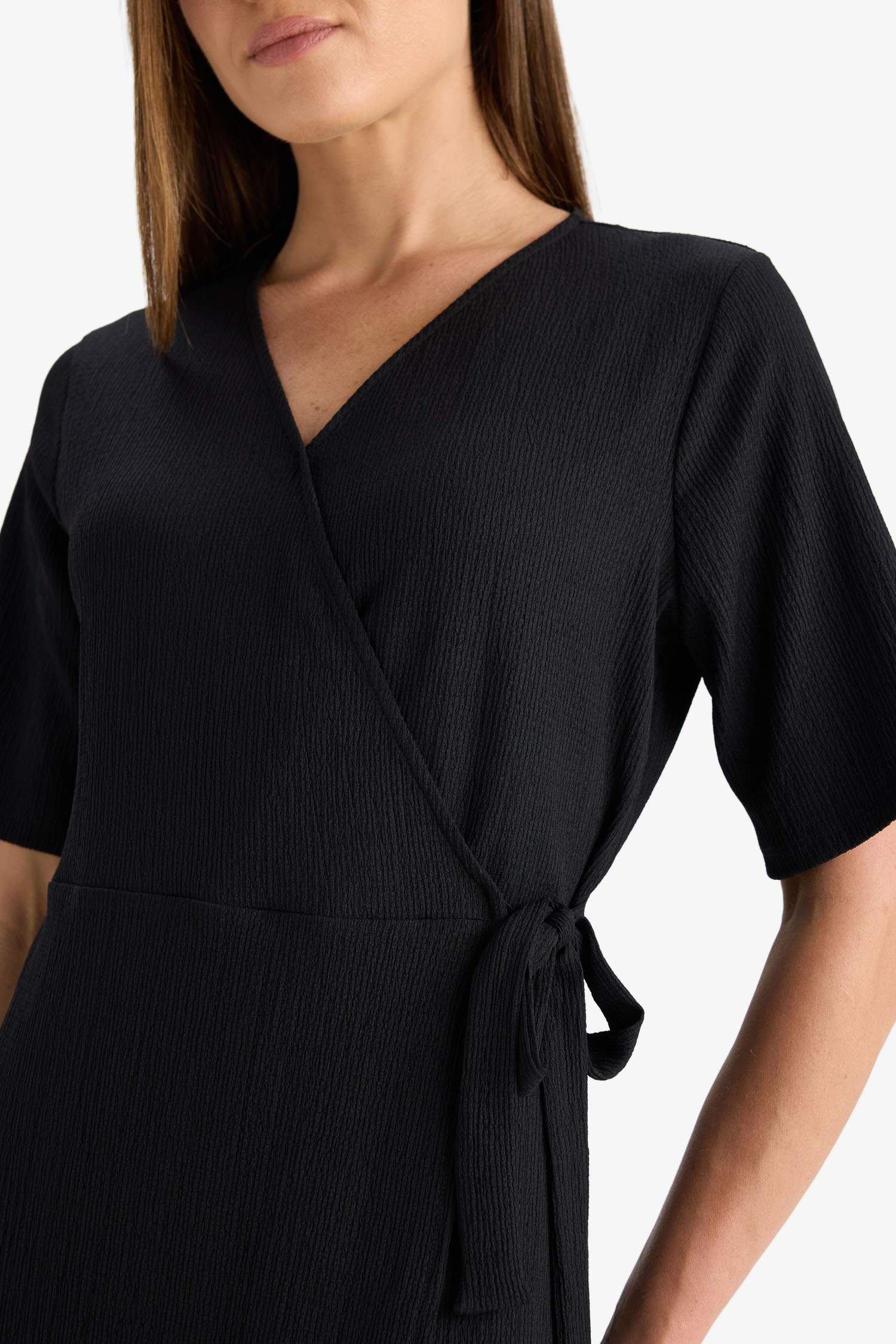 Regular Fit V-Neck Dress