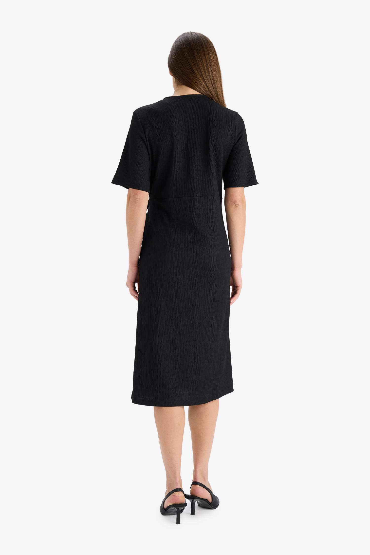 Regular Fit V-Neck Dress