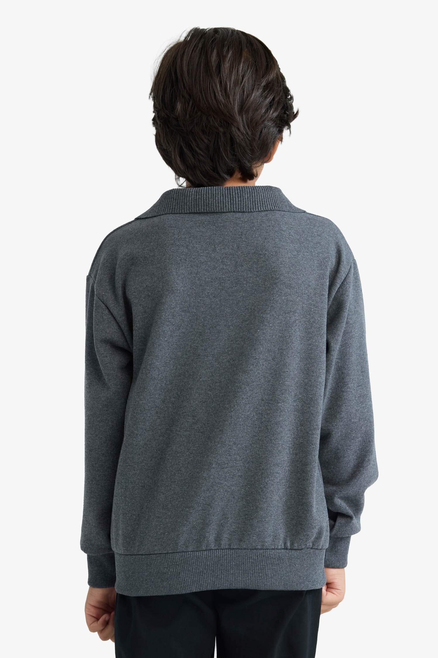 Erkek Çocuk Apaş Yaka Sweatshirt