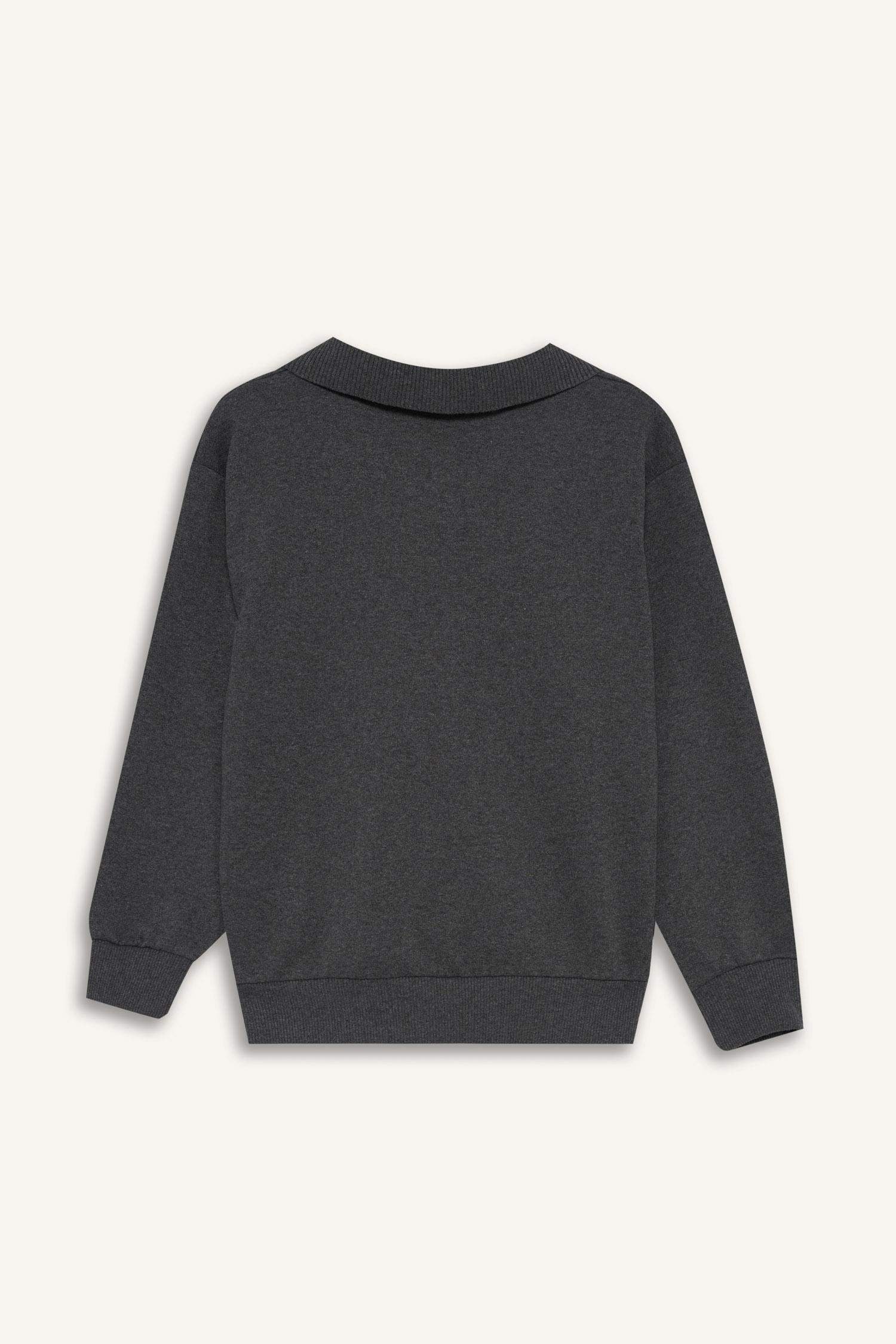 Erkek Çocuk Apaş Yaka Sweatshirt