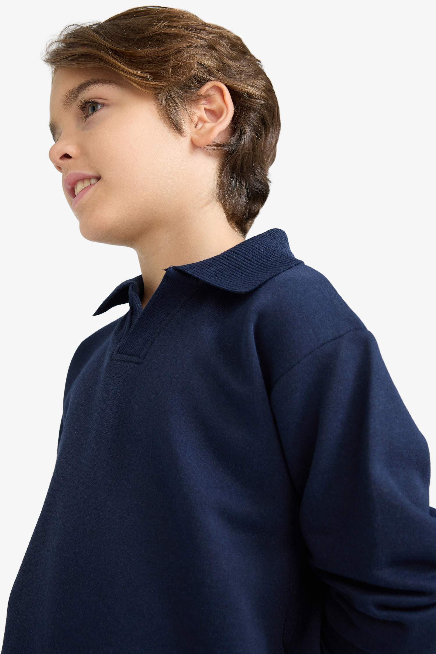 Erkek Çocuk Apaş Yaka Sweatshirt