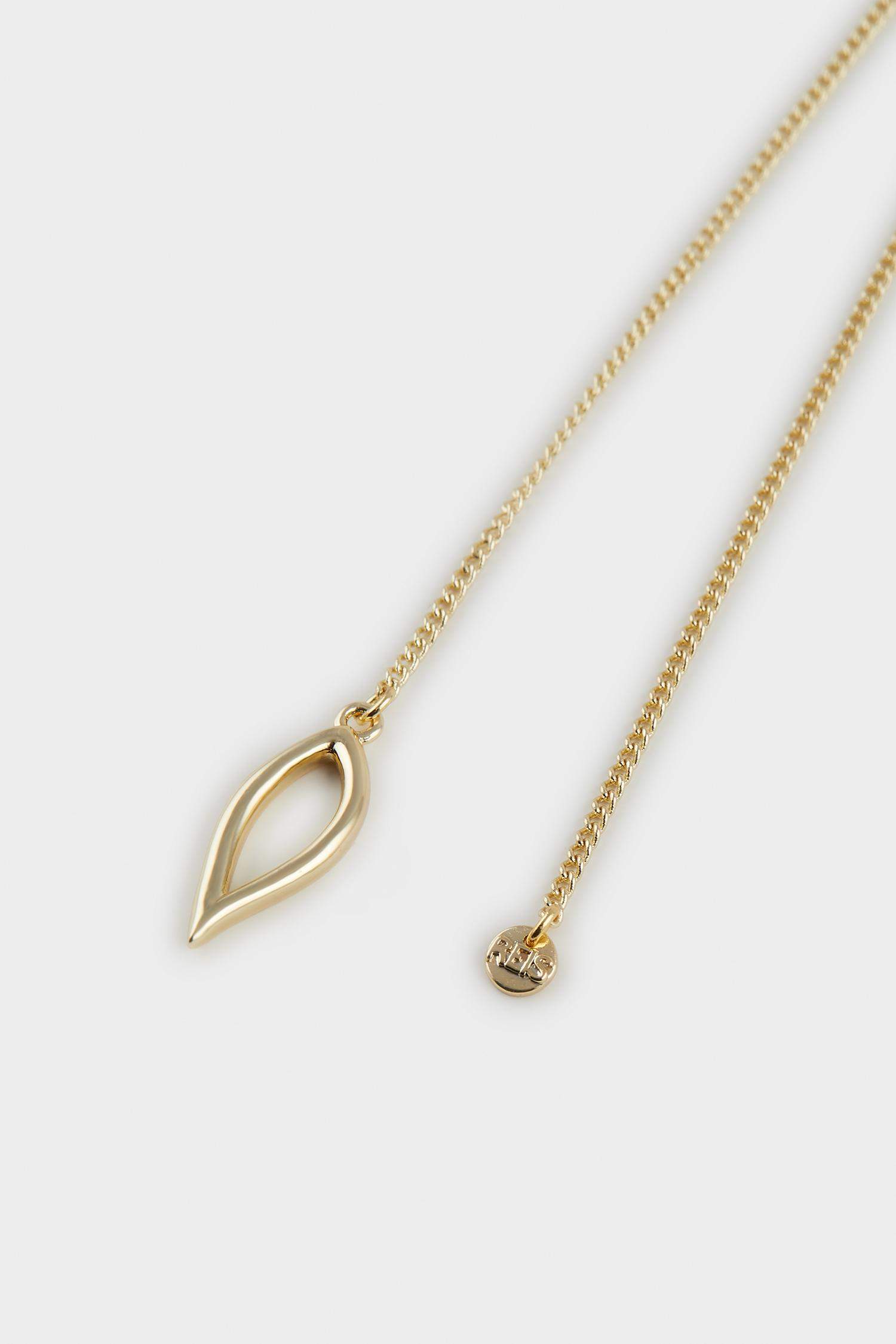 Reis x DeFacto 14 Ayar Altın Kaplama Twilight Spark Kadın Sallantılı Gold Damla Y Kolye