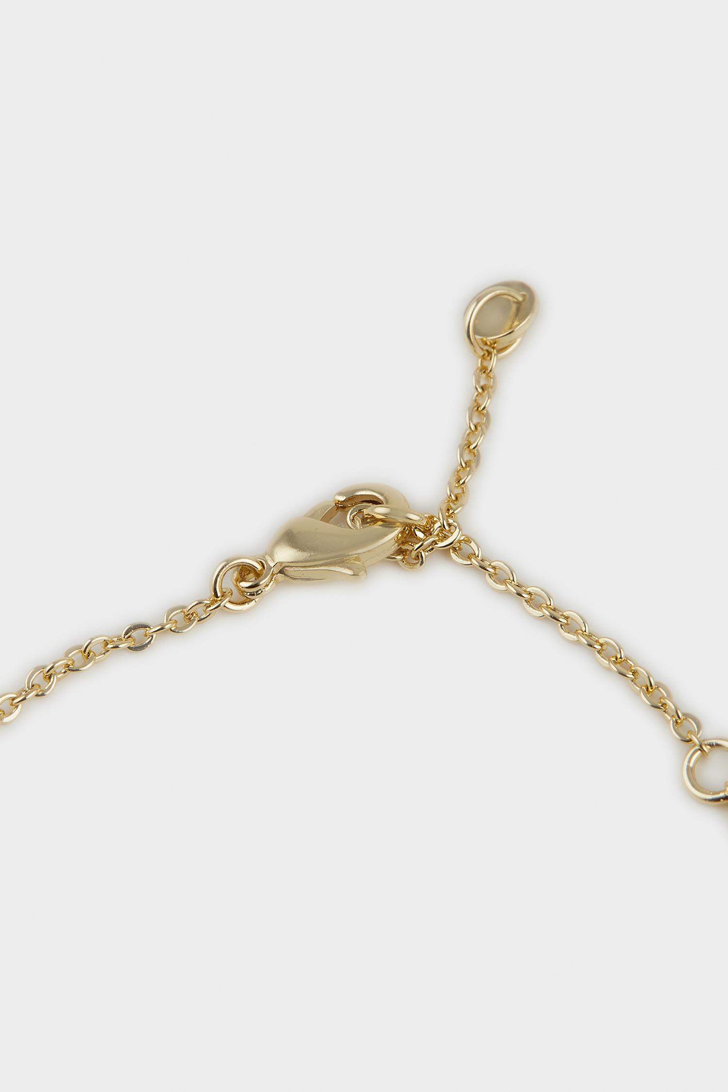 Reis x DeFacto Gold Plated Heart and Stone Gold Bracelet