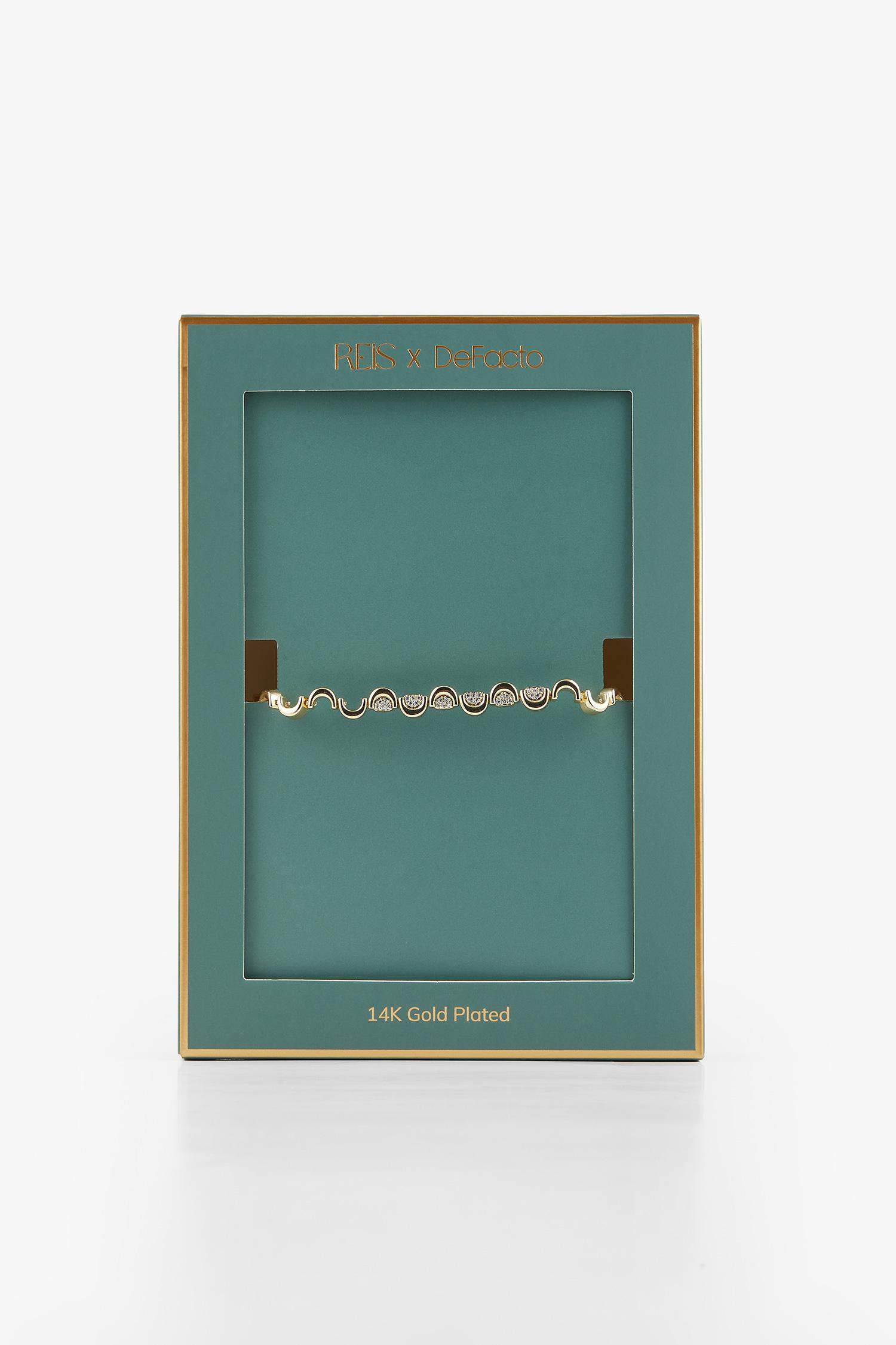 Reis x DeFacto Gold Plated Sangria Mini Stone Gold Bracelet