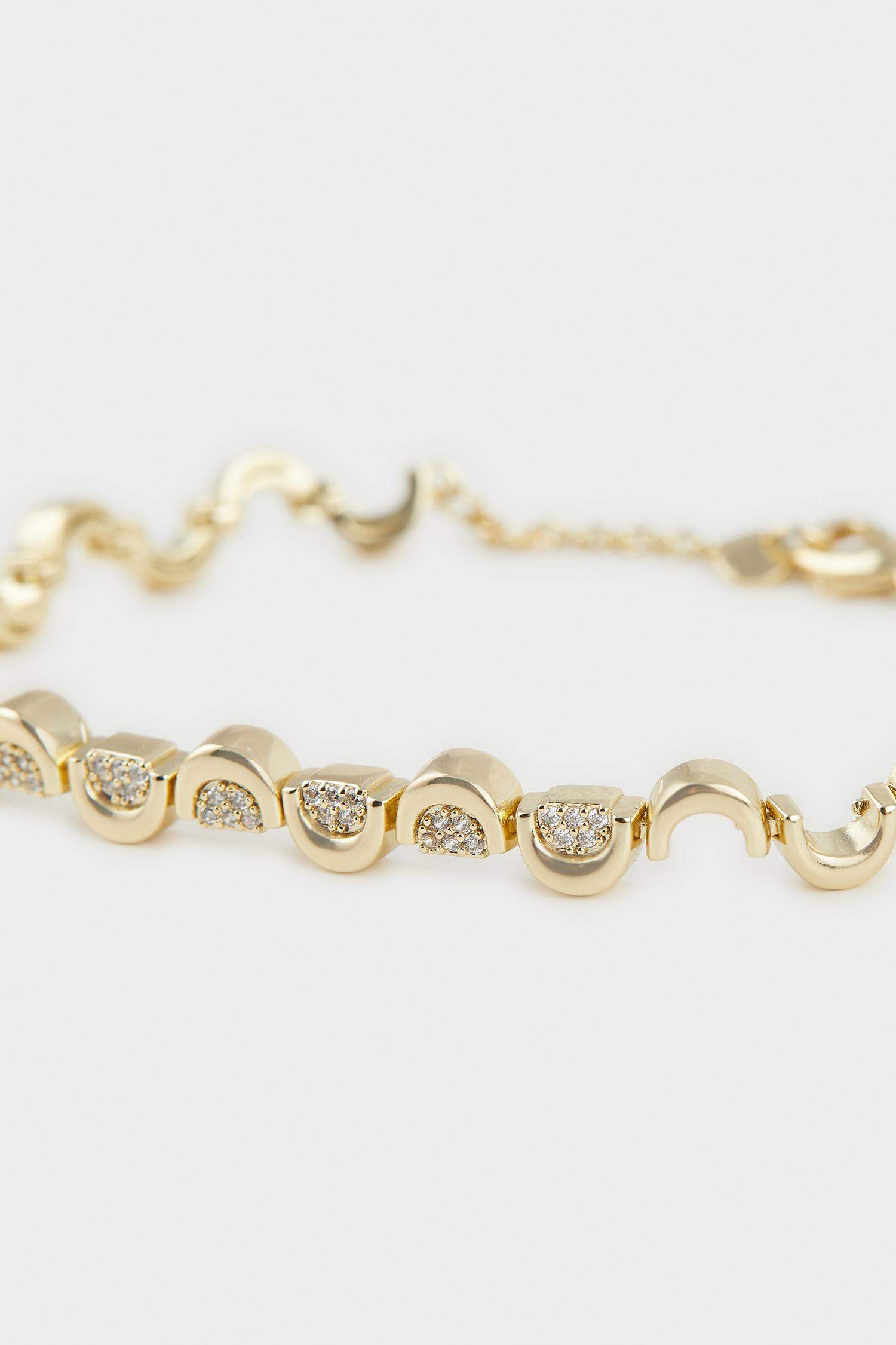 Reis x DeFacto Gold Plated Sangria Mini Stone Gold Bracelet