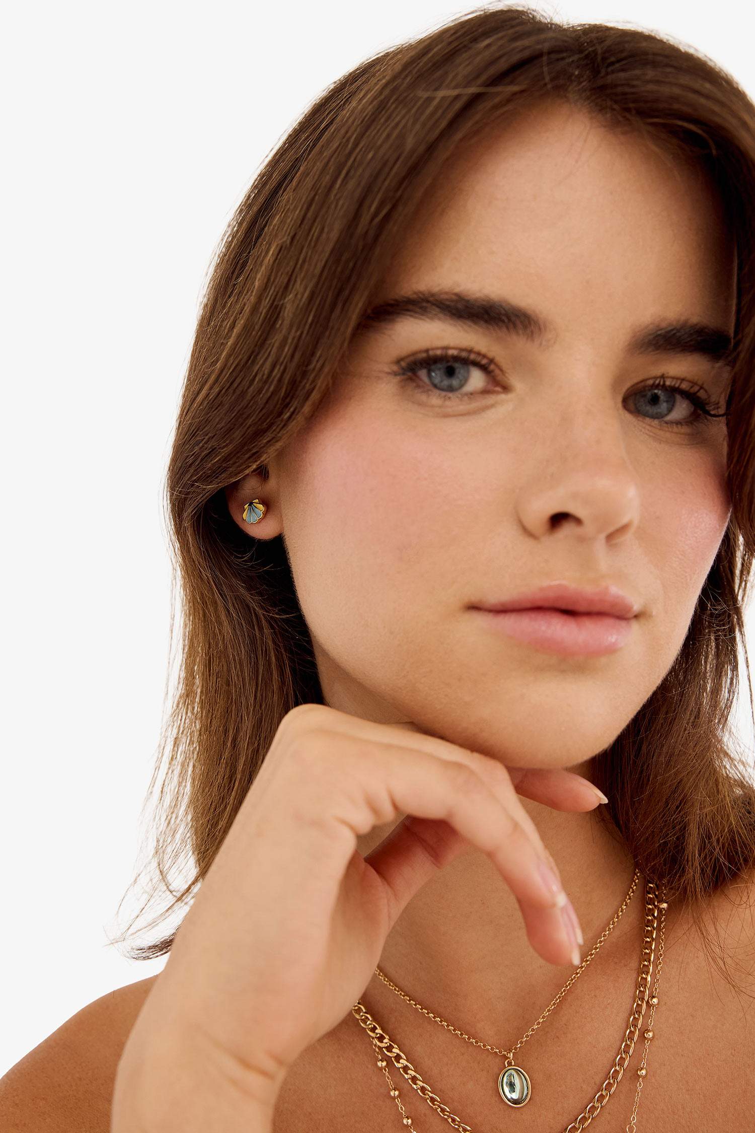 Kadın 9'lu Gold Küpe