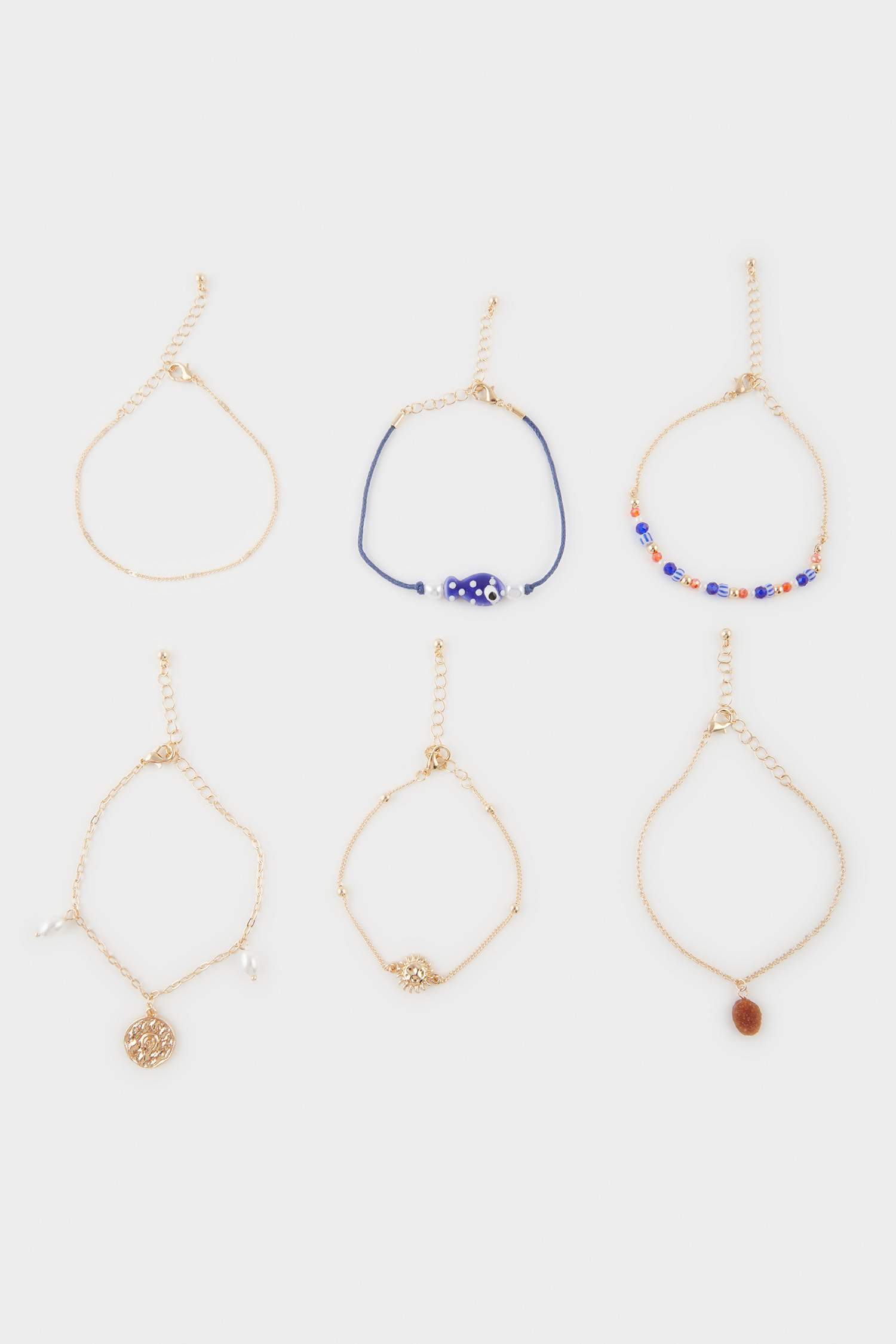 Kadın 6'lı Gold Bileklik