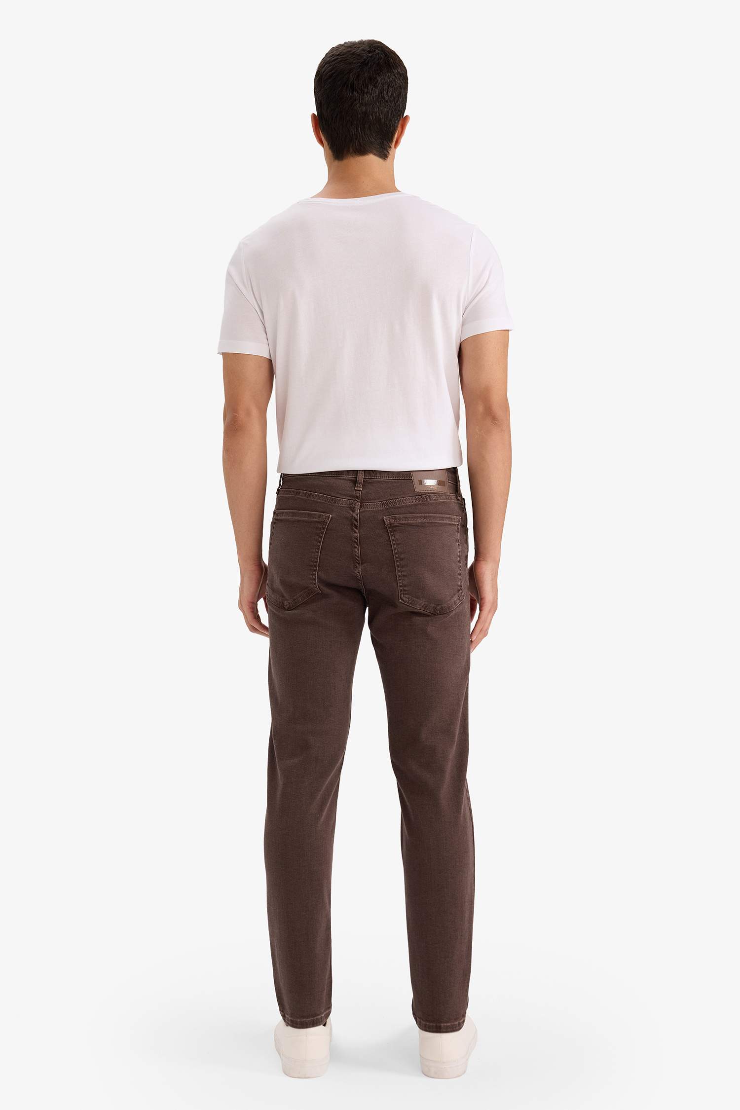 Slim Tapered Fit Dar Kalıp Normal Bel Daralan Paça Jean Pantolon