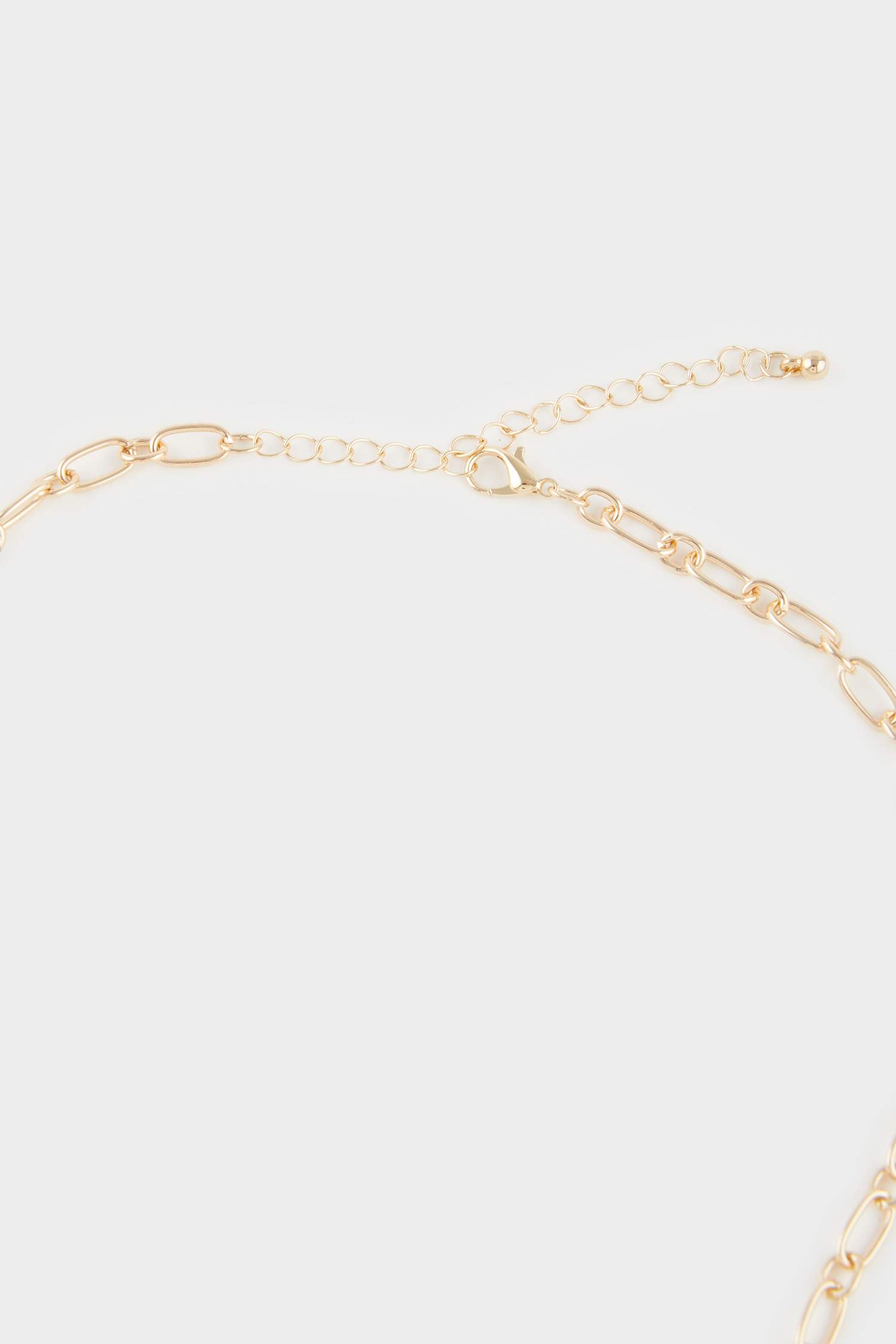 Woman 2 Piece Blue and Gold Necklace