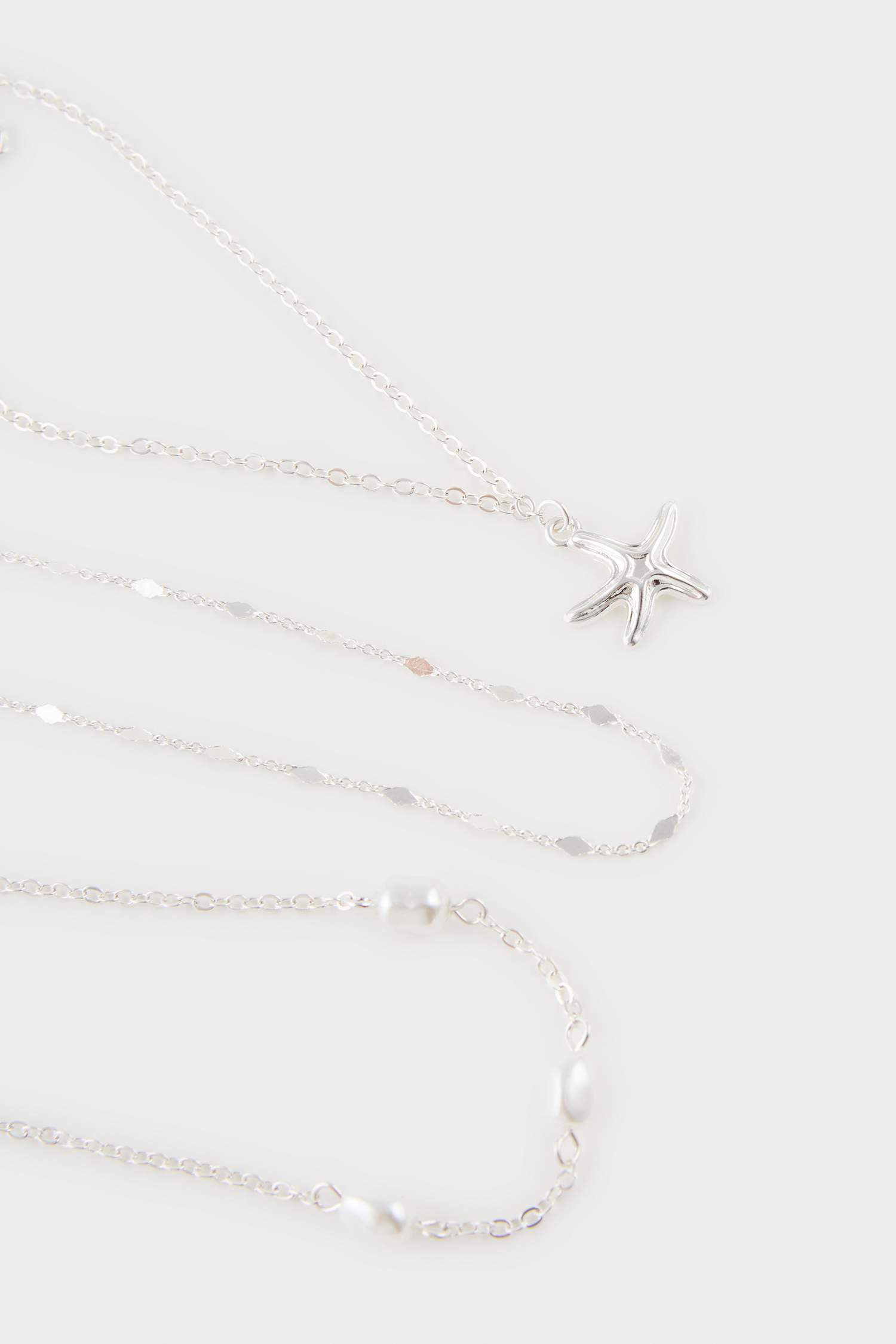 Woman 6 Piece Silver Bracelet