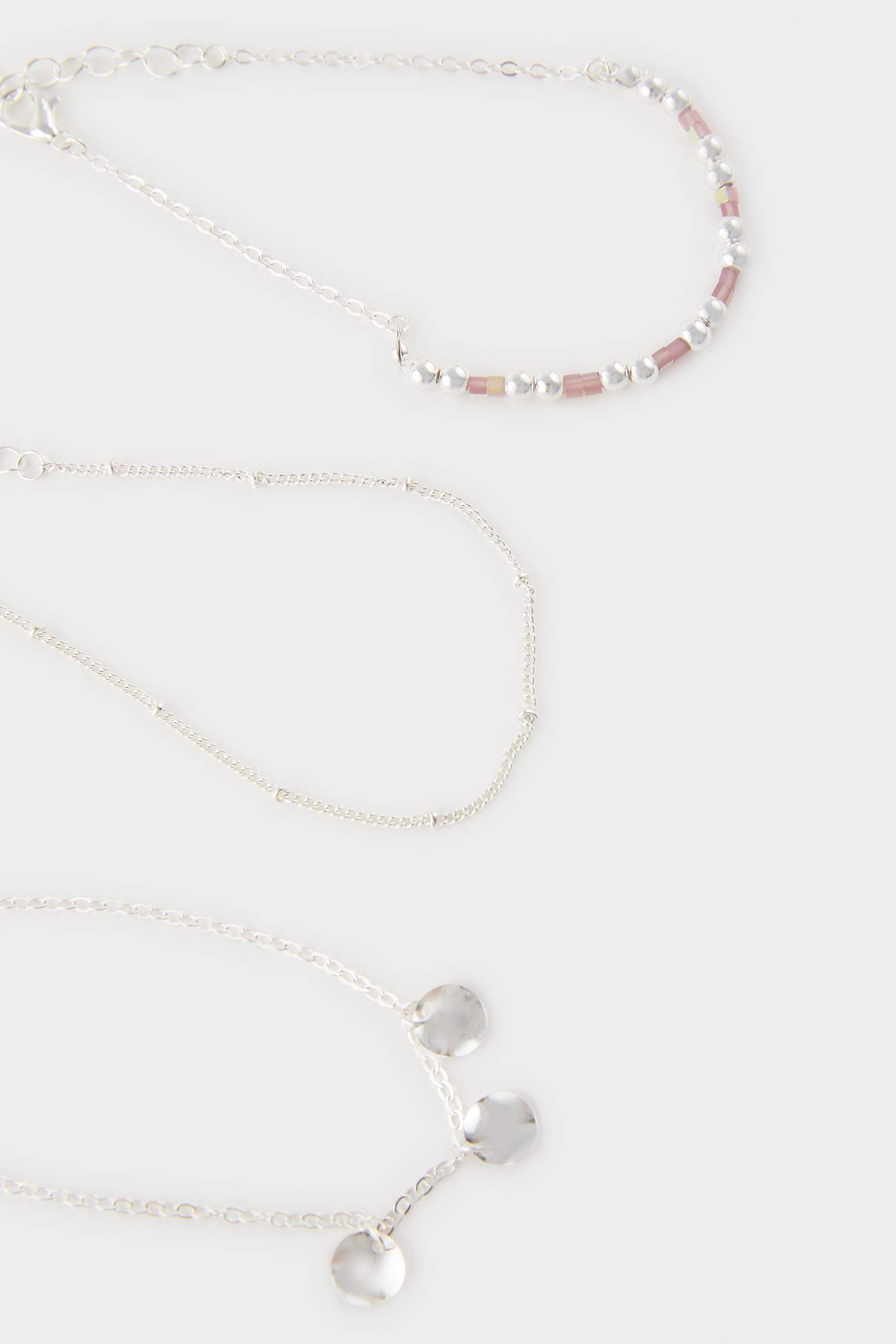 Woman 6 Piece Silver Bracelet