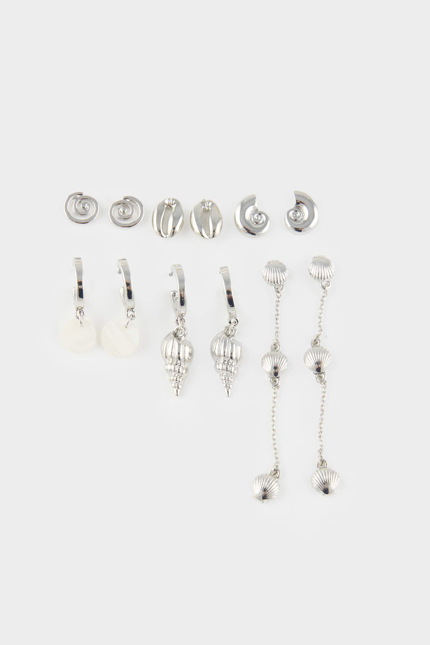 Kadın 6'lı Silver Küpe