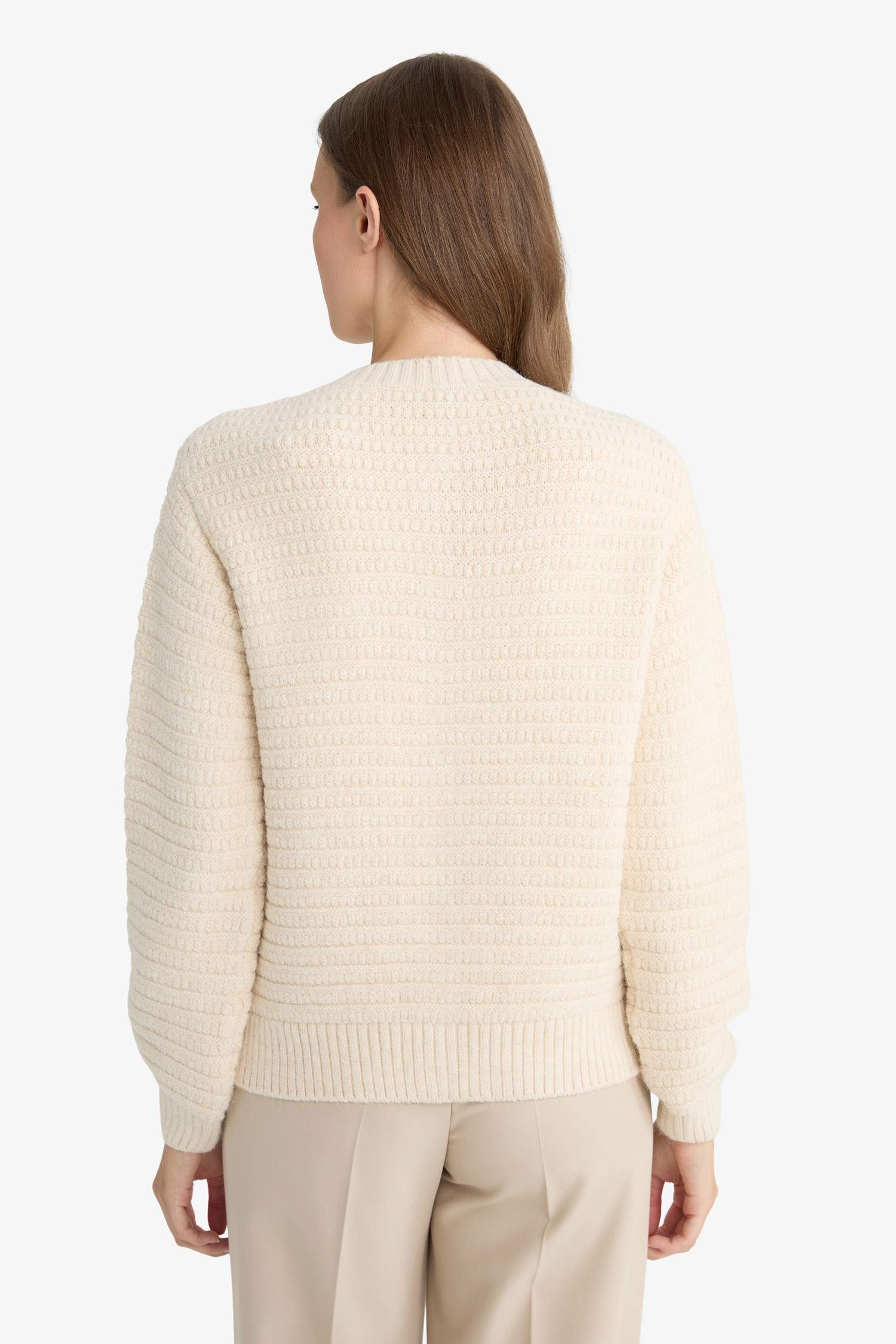 Regular Fit Crew Neck Knitwear Cardigan