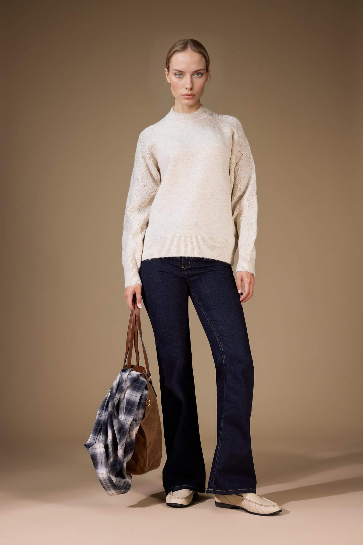 Regular Fit Crew Neck Knitwear Pullover