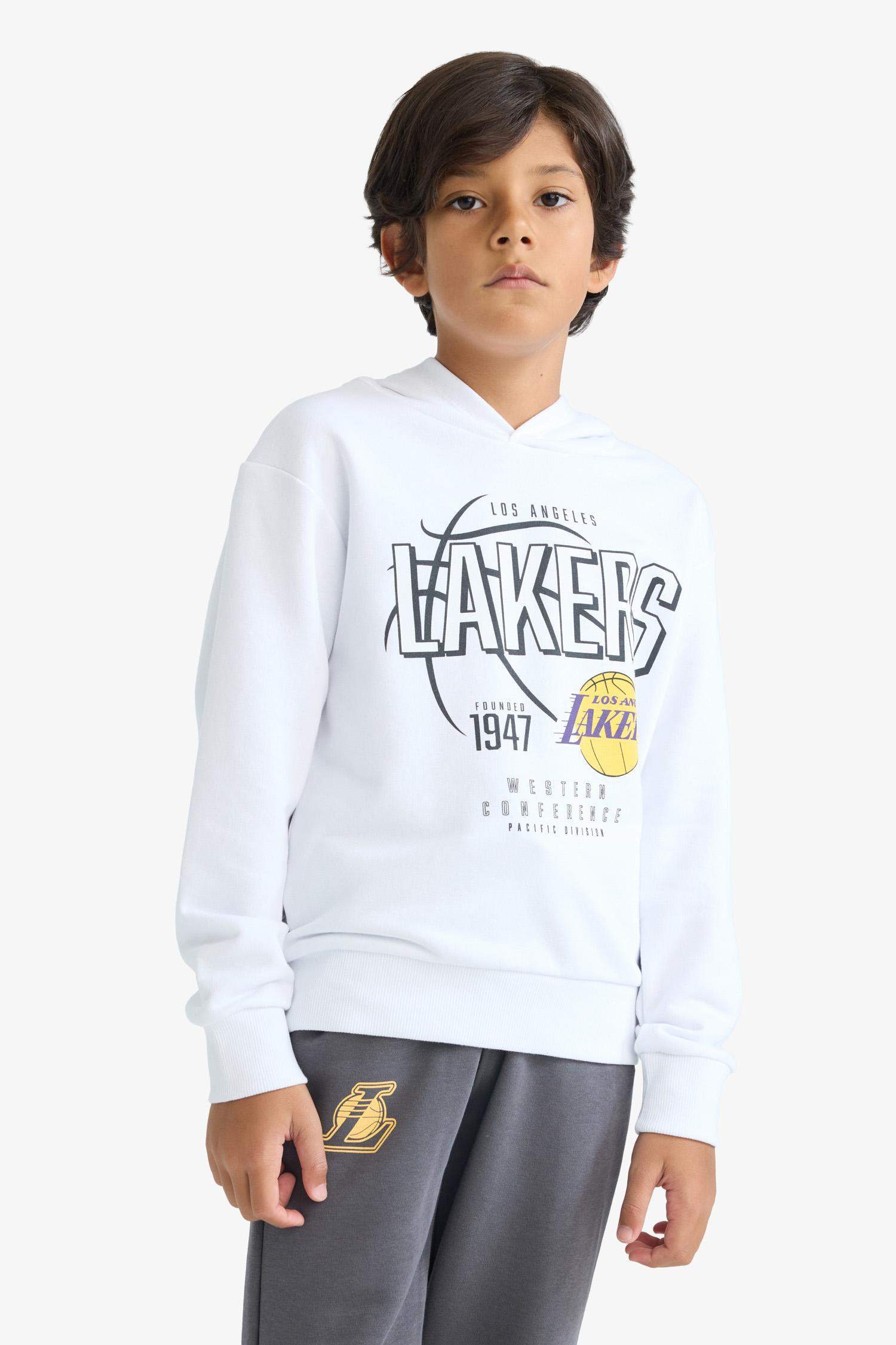 Erkek Çocuk NBA Los Angeles Lakers Kapüşonlu Sweatshirt